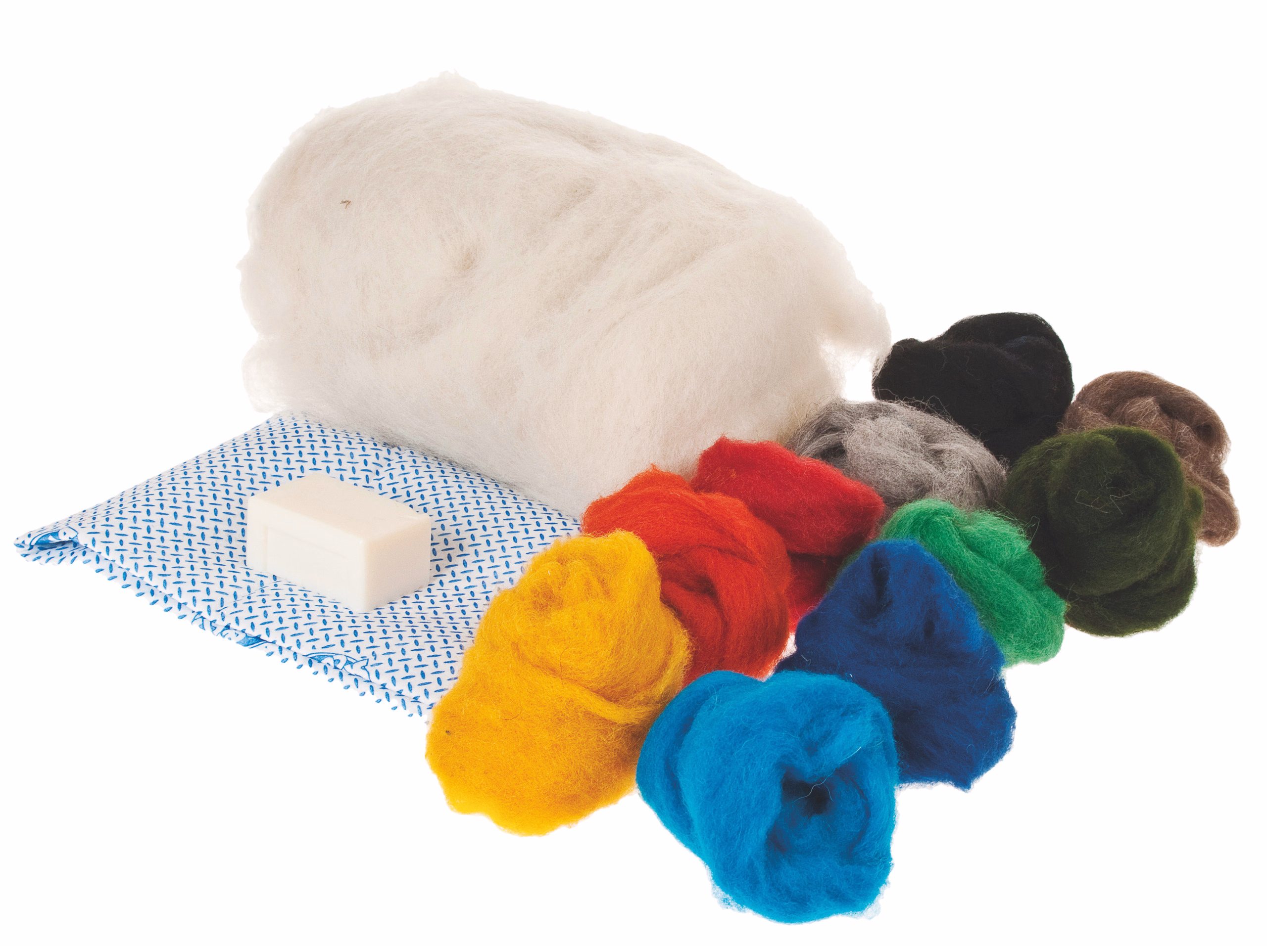 Set per principianti - Infeltrire la lana