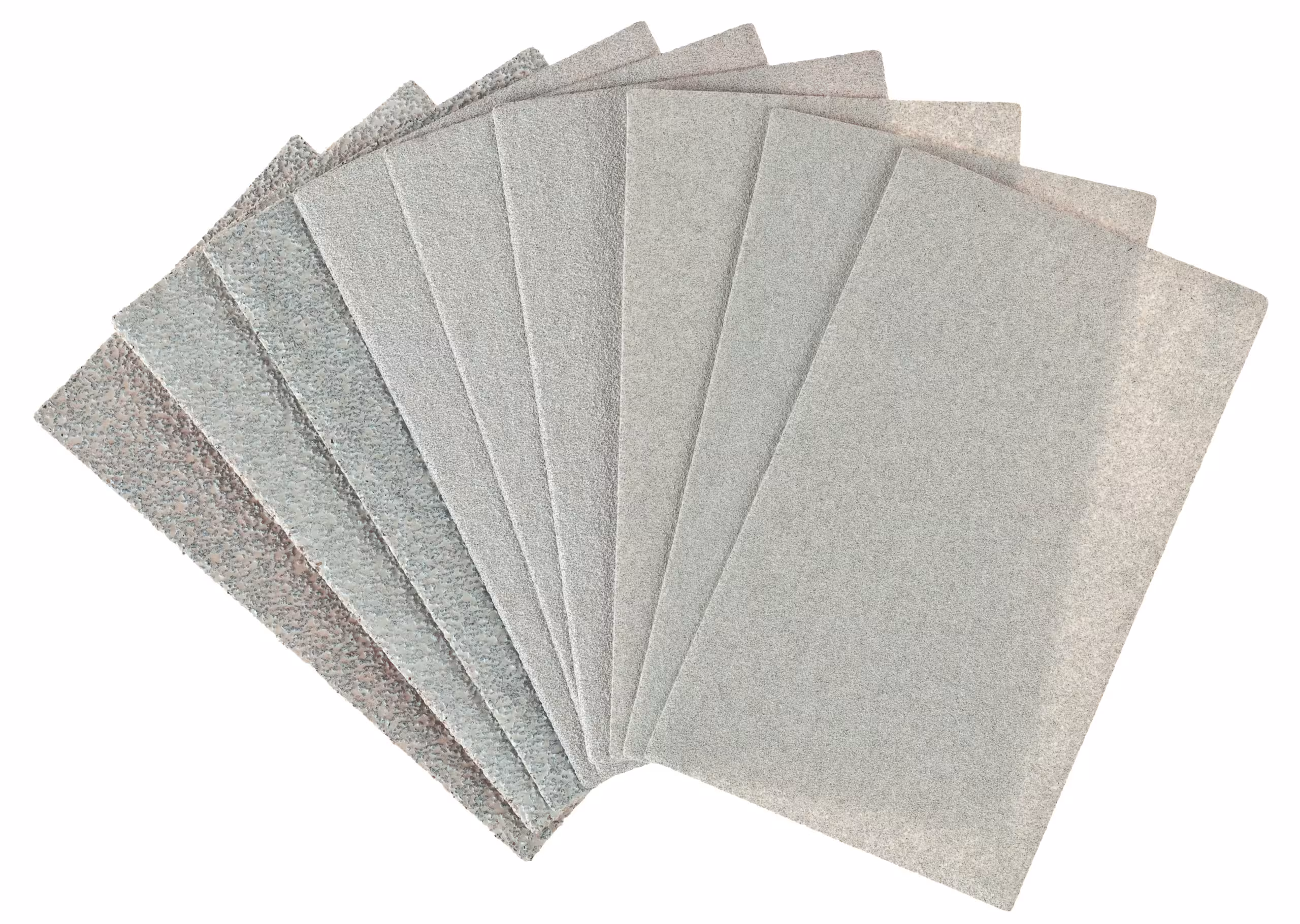 Lote de papel de lija, grano 3 x 40-80-120, 9 ud.