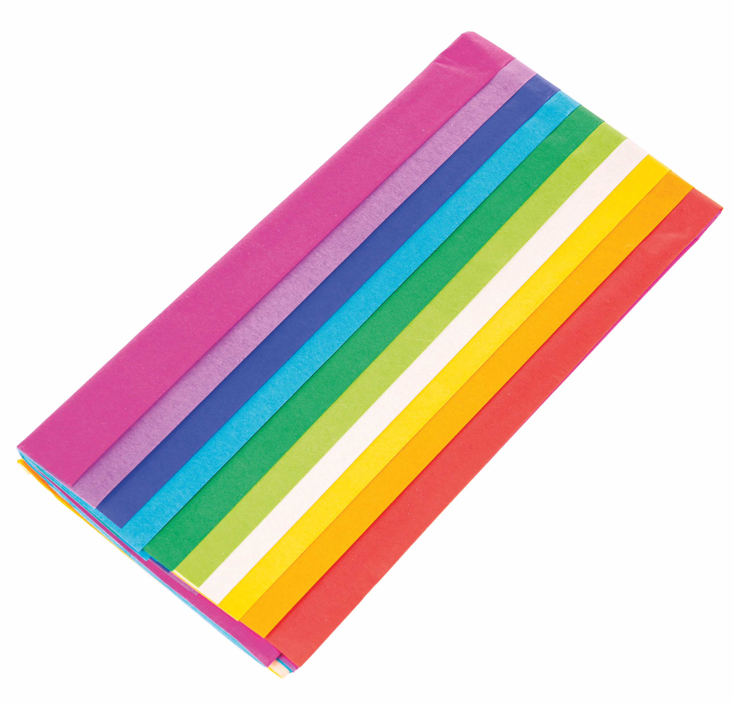 Seidenpapier, 10 Bogen farbig sortiert (50x70 cm)