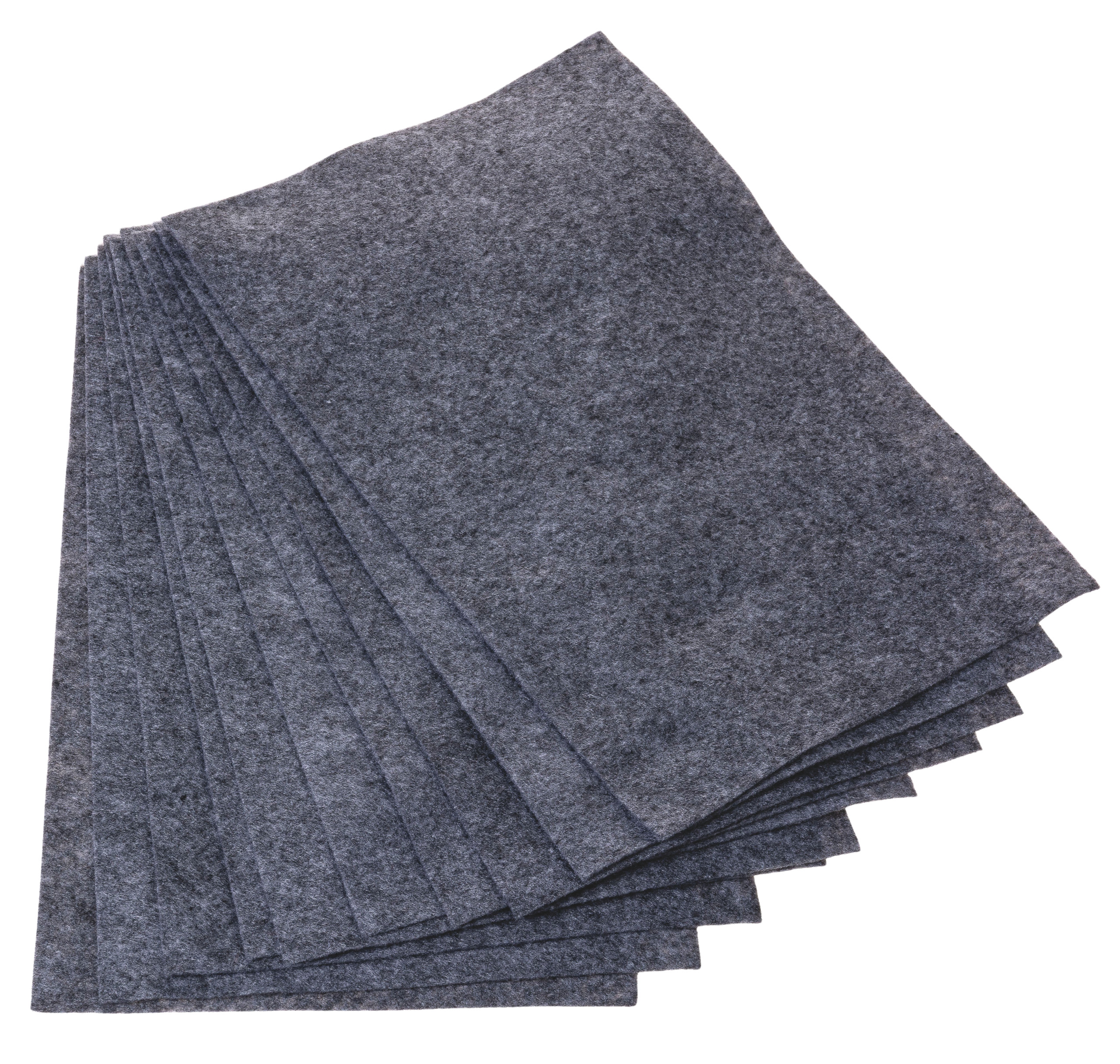 Bastelfilz, 10 Platten graumeliert (1,5x200x300mm)