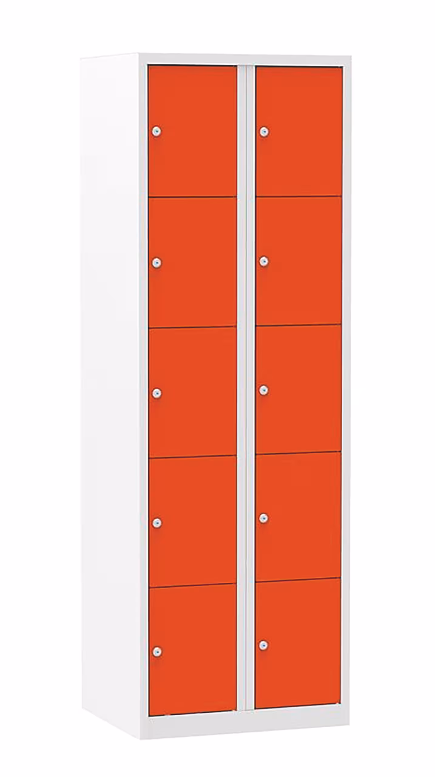 Locker multicolor 60 cm breed, 2 koloms -10-deurs