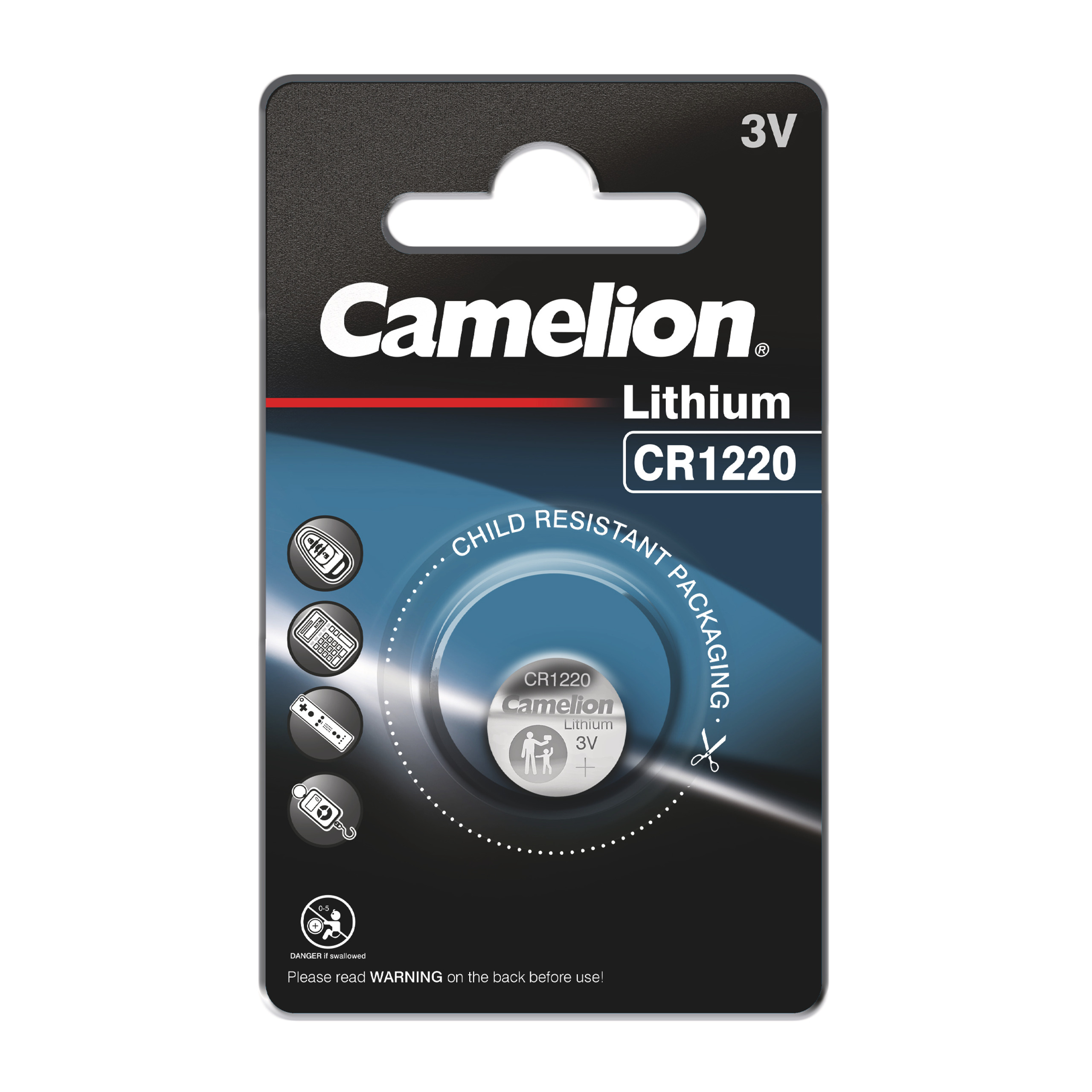 Batteria a bottone Camelion CR1220 al litio da 3 V