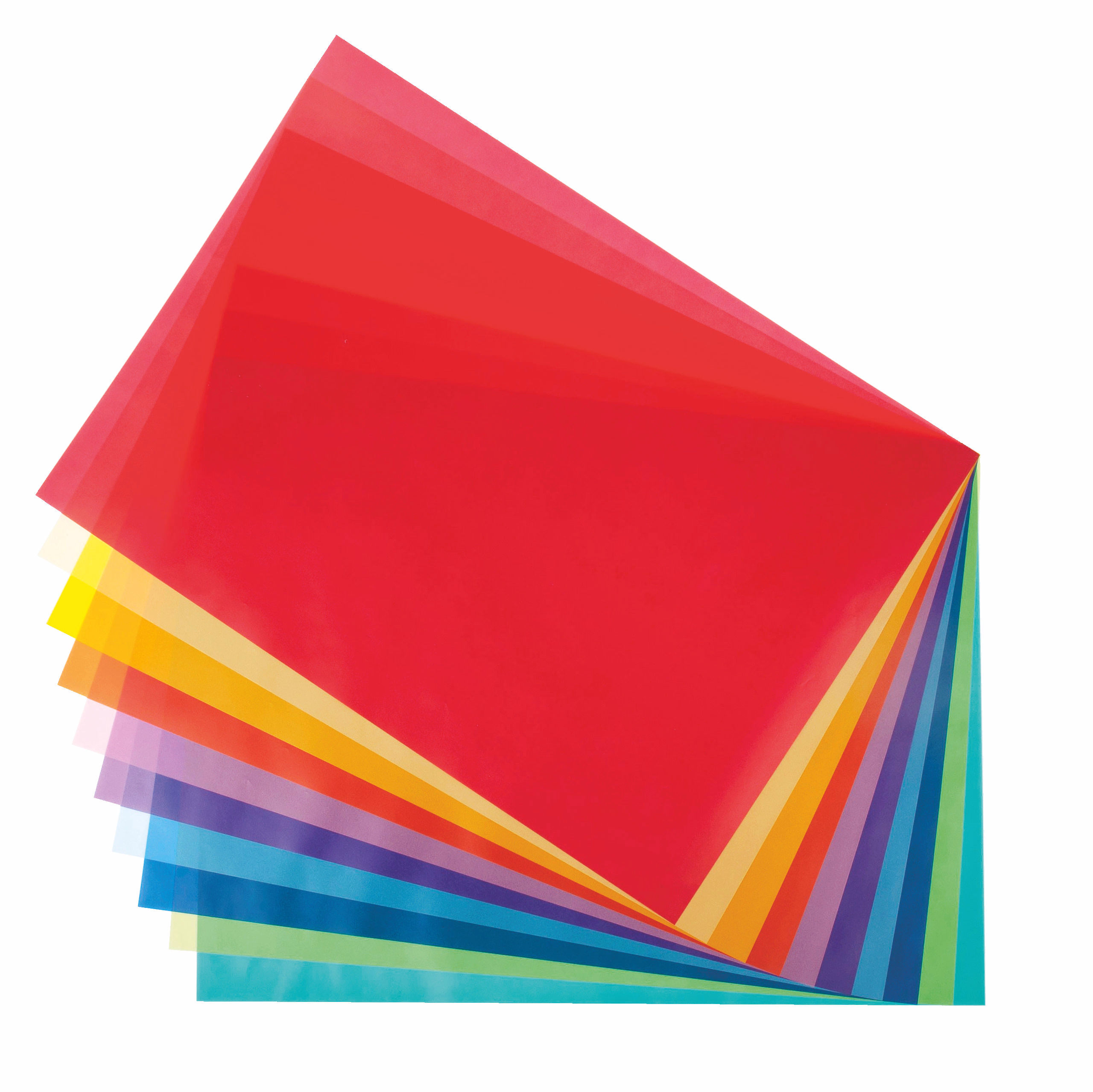 Transparentpapier, 10 Bogen sortiert (50,5x70cm)