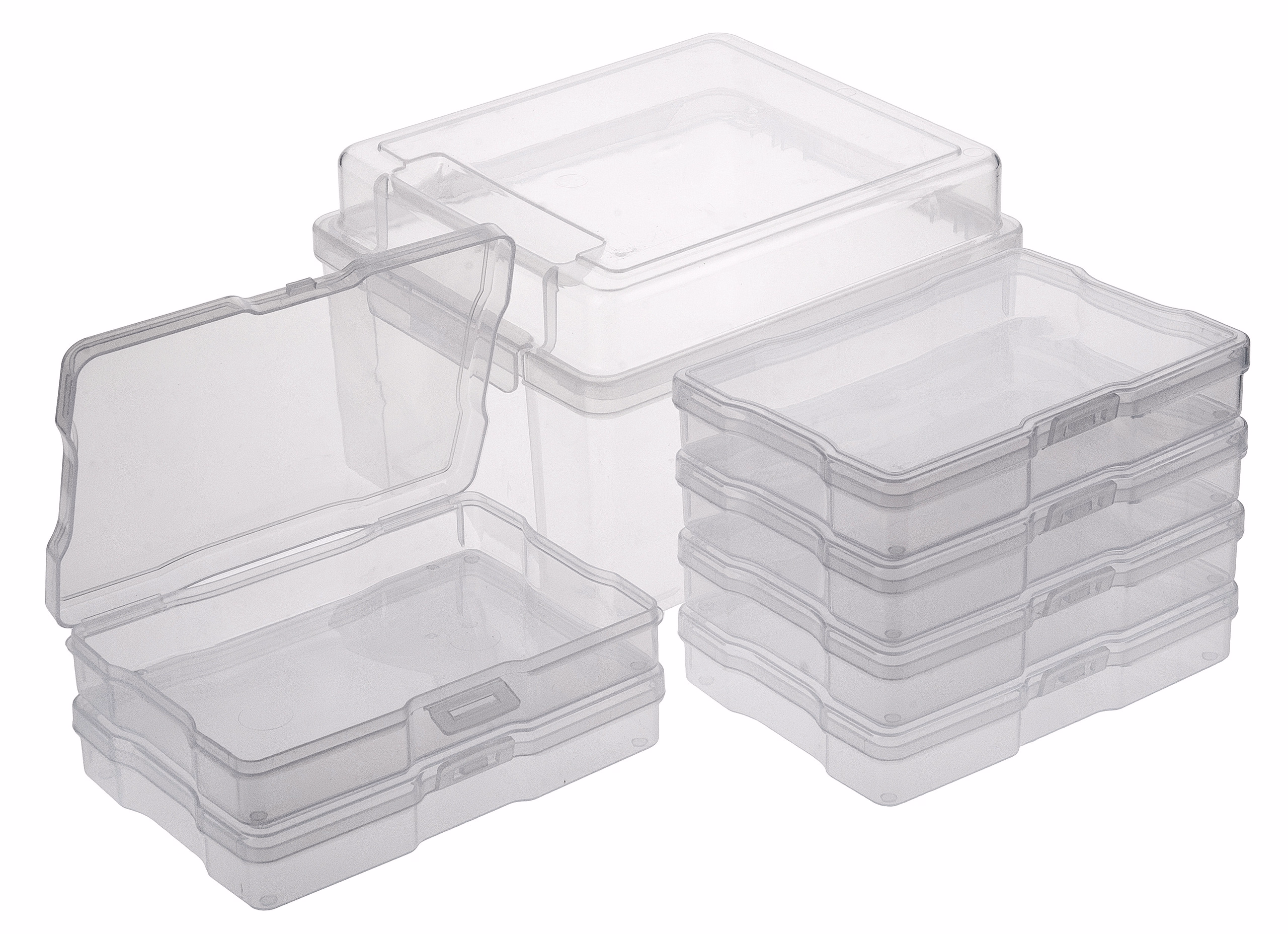 Kunststoff-Aufbewahrungsboxen, 7-teilig