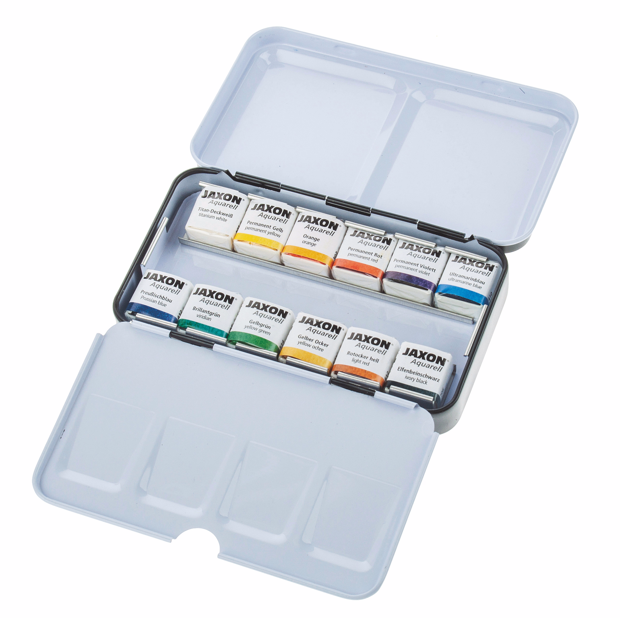 Künstler-Aquarellfarbe, 12 halbe Näpfchen