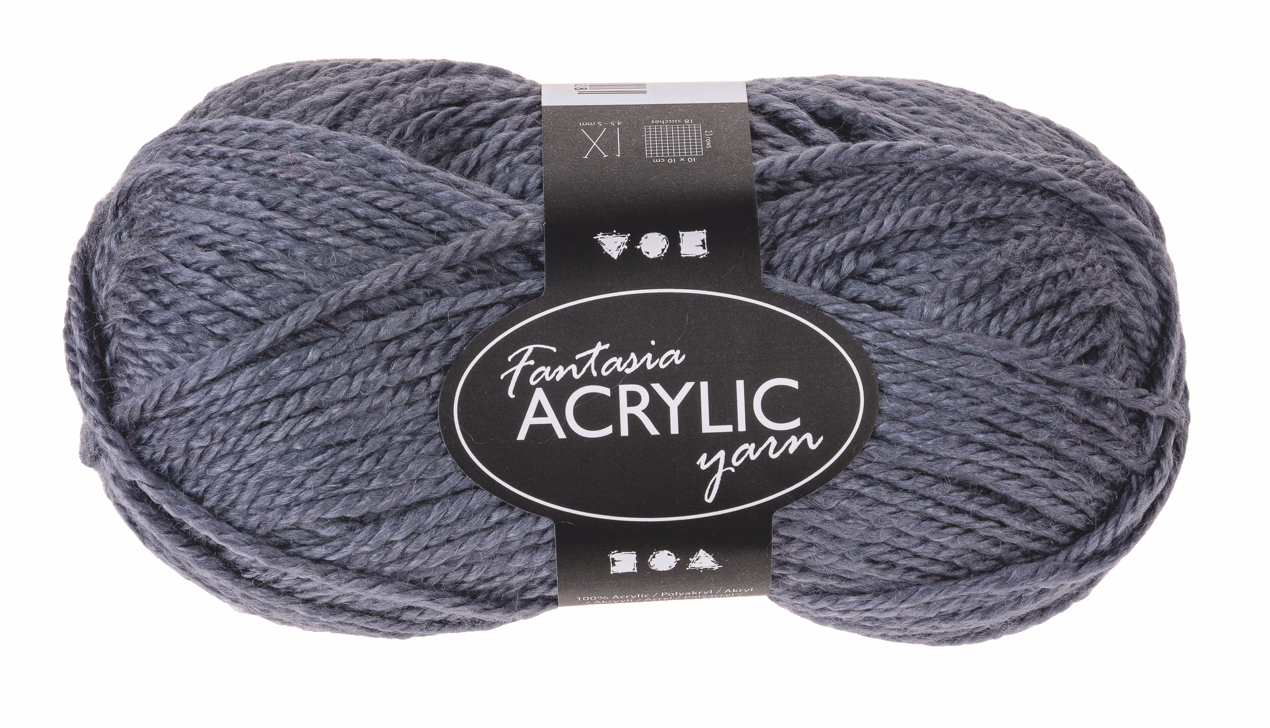 Fil à tricoter - Fantasia, Le fi..., gris