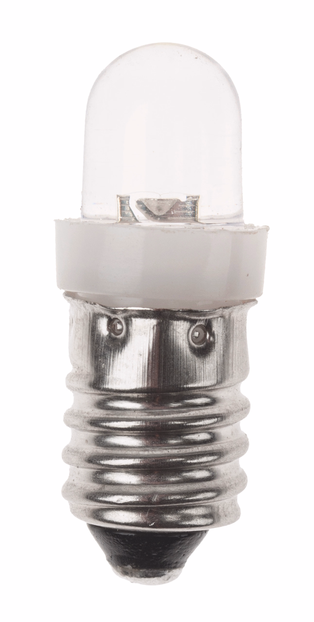 Lichtdiodes (8 mm) E-10 fitting, helder, 10 stuks