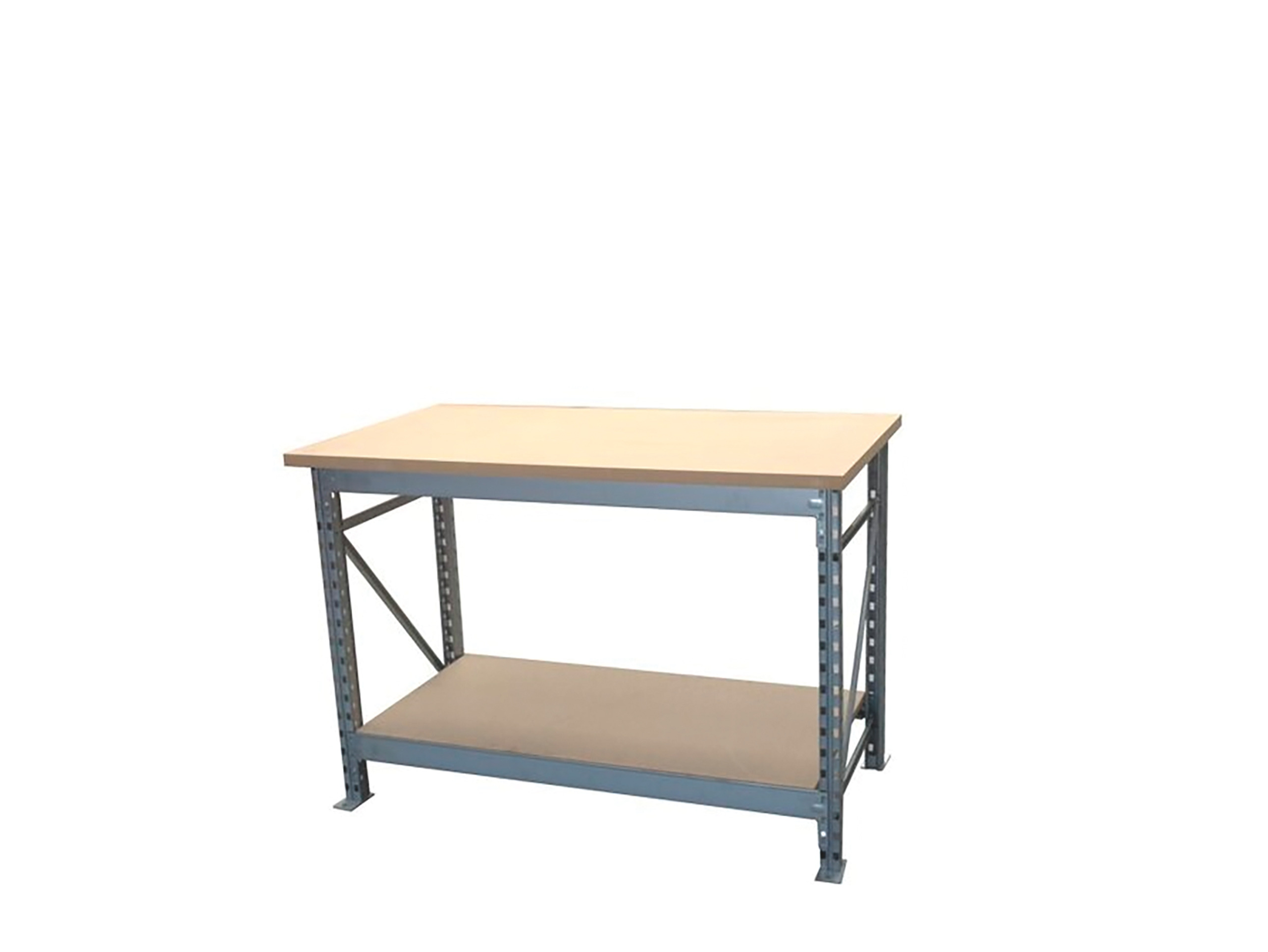Werktafel met MDF topblad 135 cm, 2 niveaus