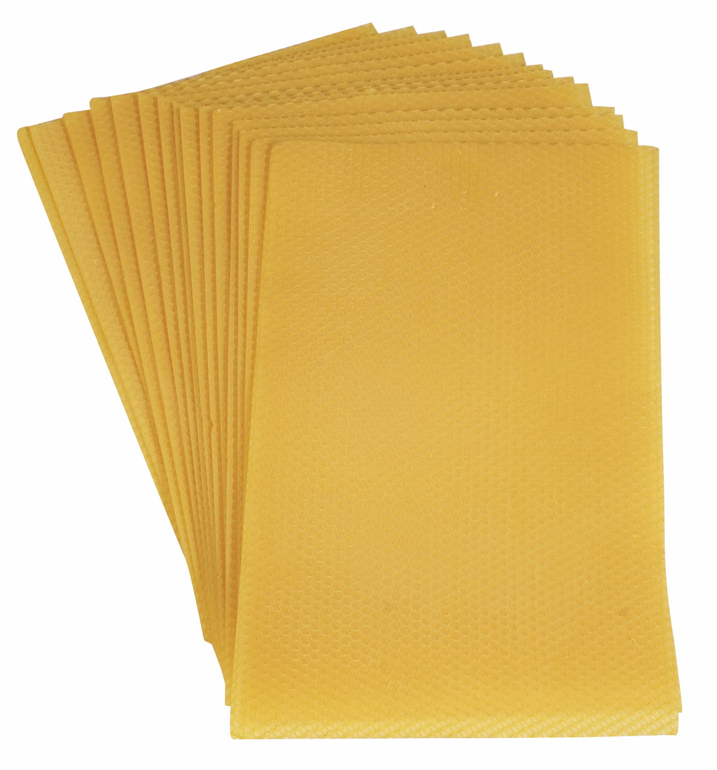 Fogli di cera a nido d'ape, 15 pz, 350x200x2 mm