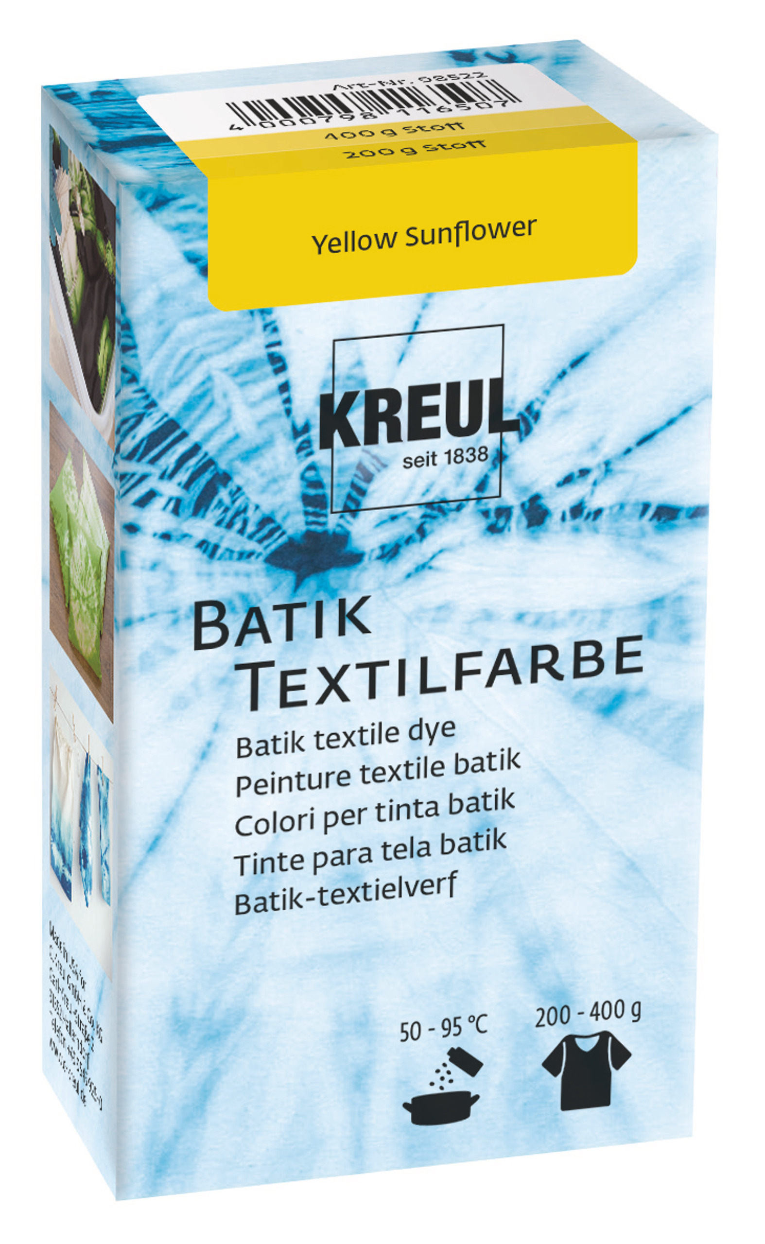 Tinte textil KREUL Batik, amarillo