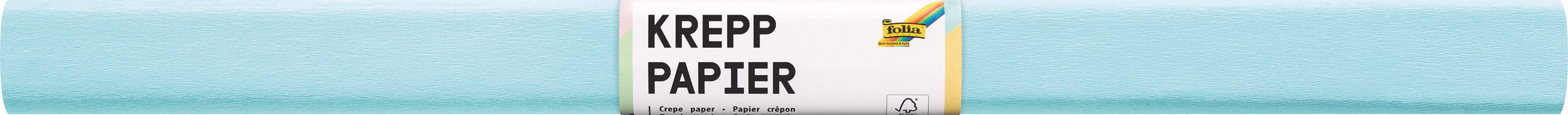 Krepppapier, eisblau (50 x 250 cm)