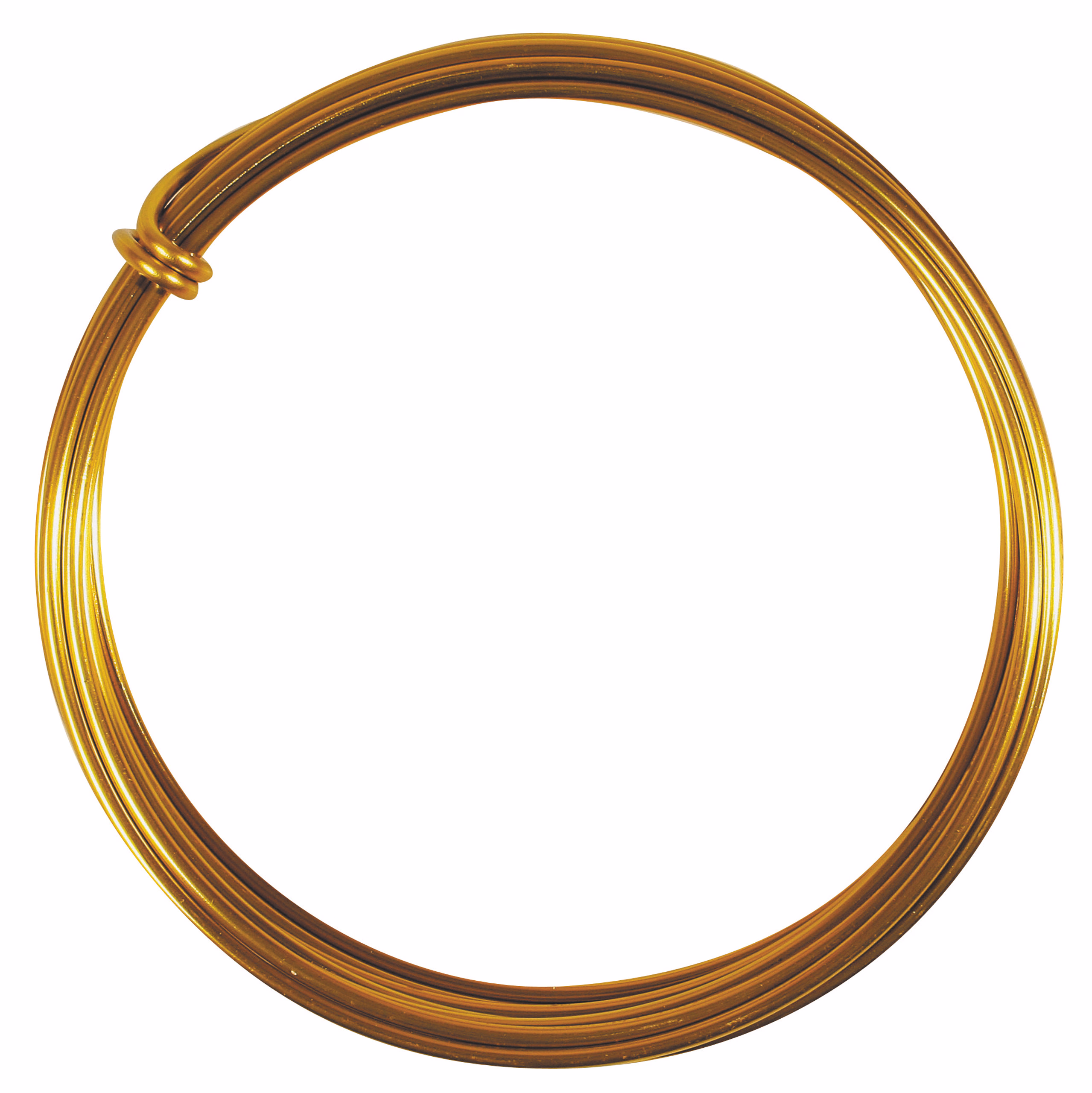 Fil d'aluminium (2,0 mm), 3 m doré