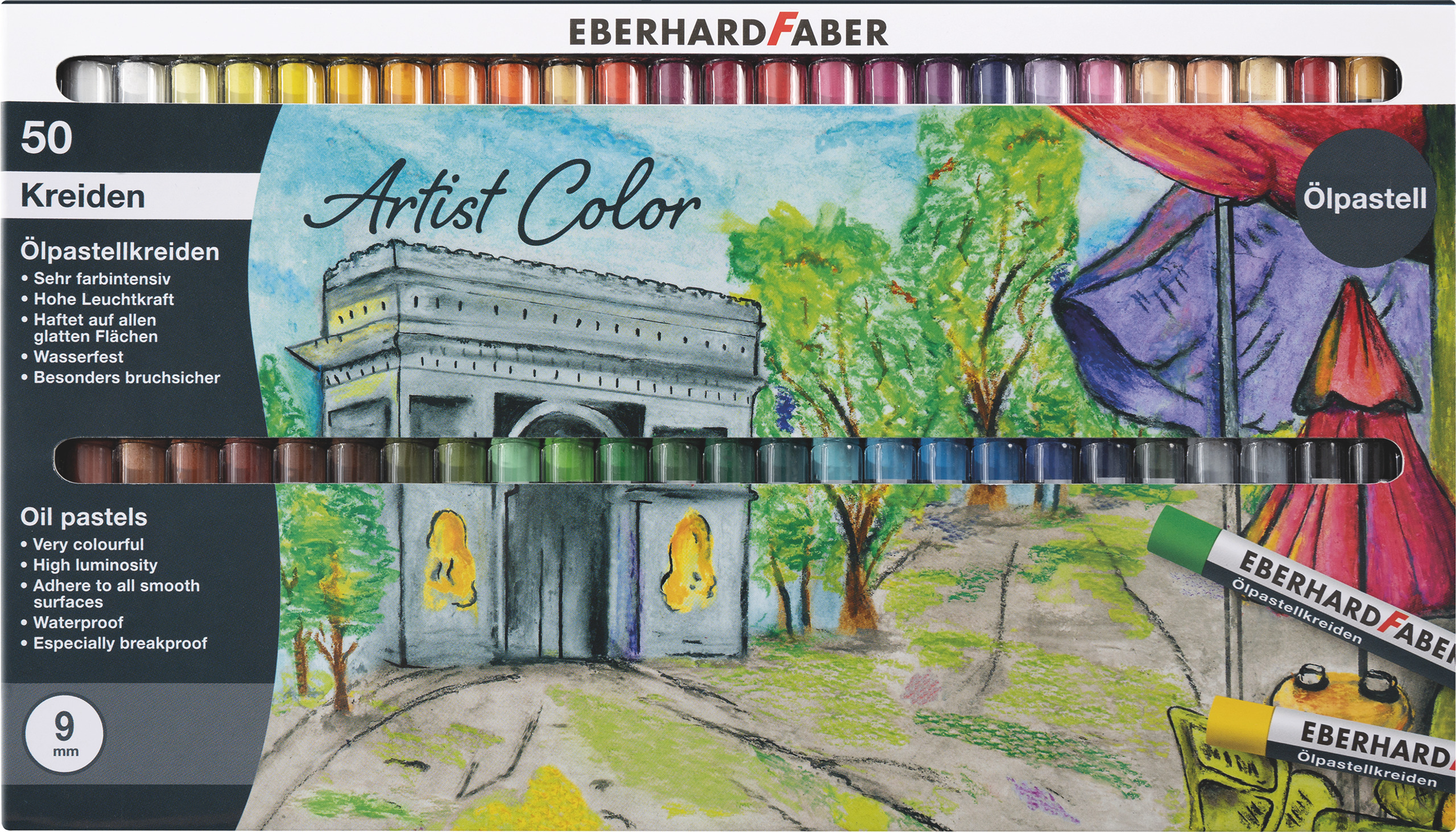 EBERHARD FABER Artist COlor pastels à l'huile set de 50 pièces