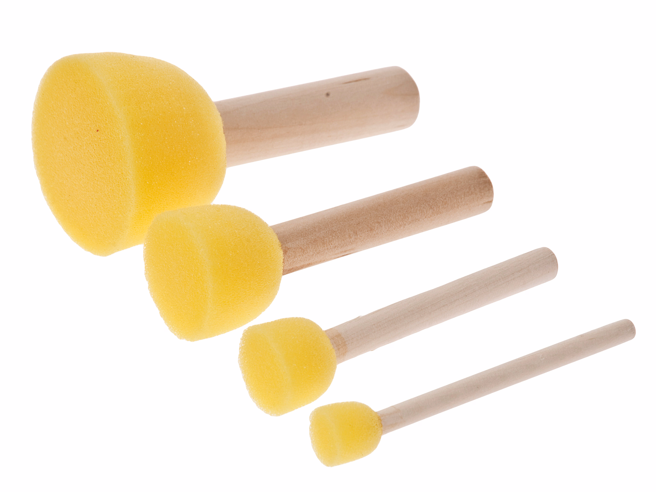 Pinceaux éponges, lot de 4