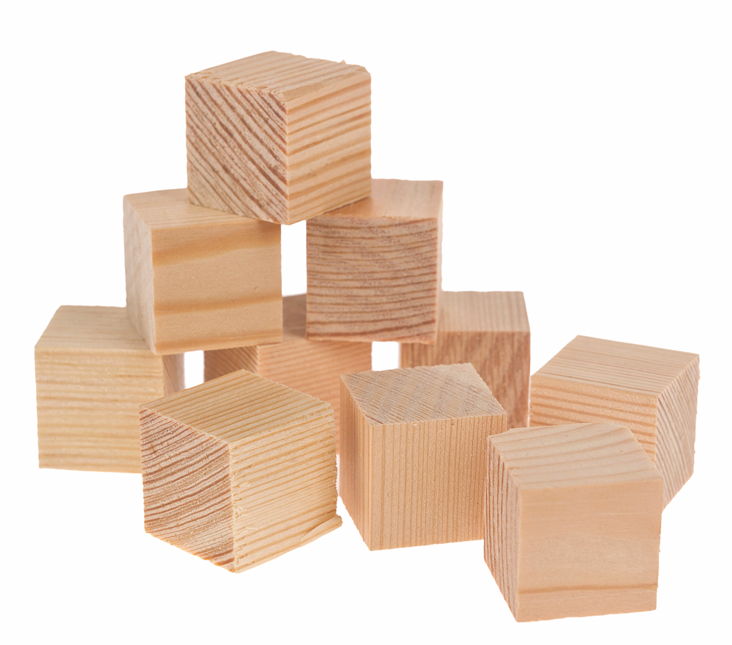 Kieferwürfel, 10 Stück (20 x 20 x 20 mm)