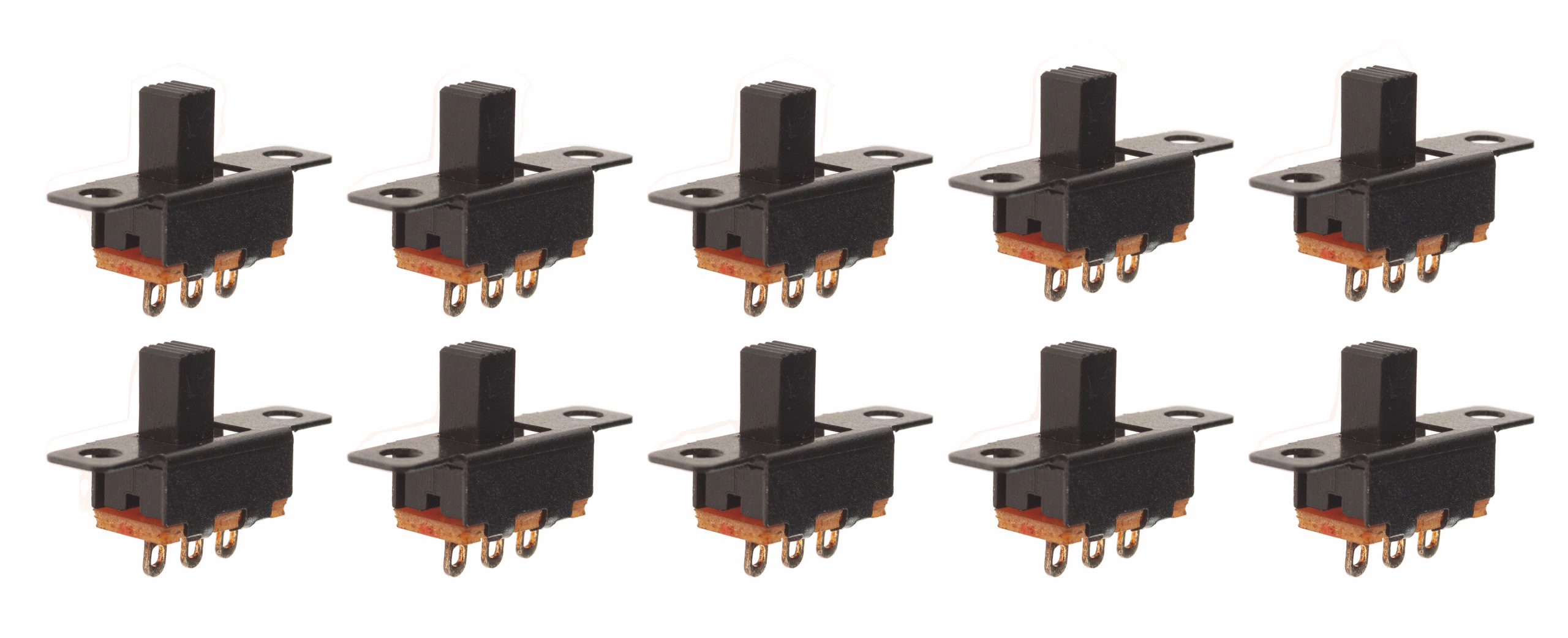 Micro schuifschakelaars, 10 stuks