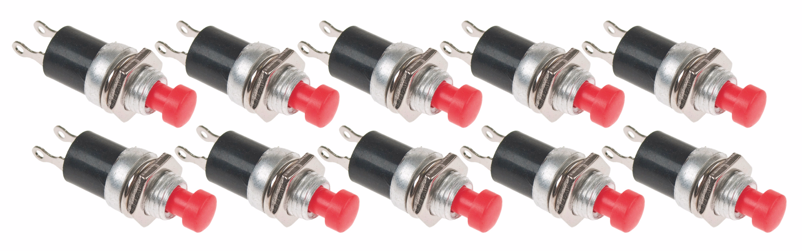 Drukknoppen 'indrukken aan', 10 stuks