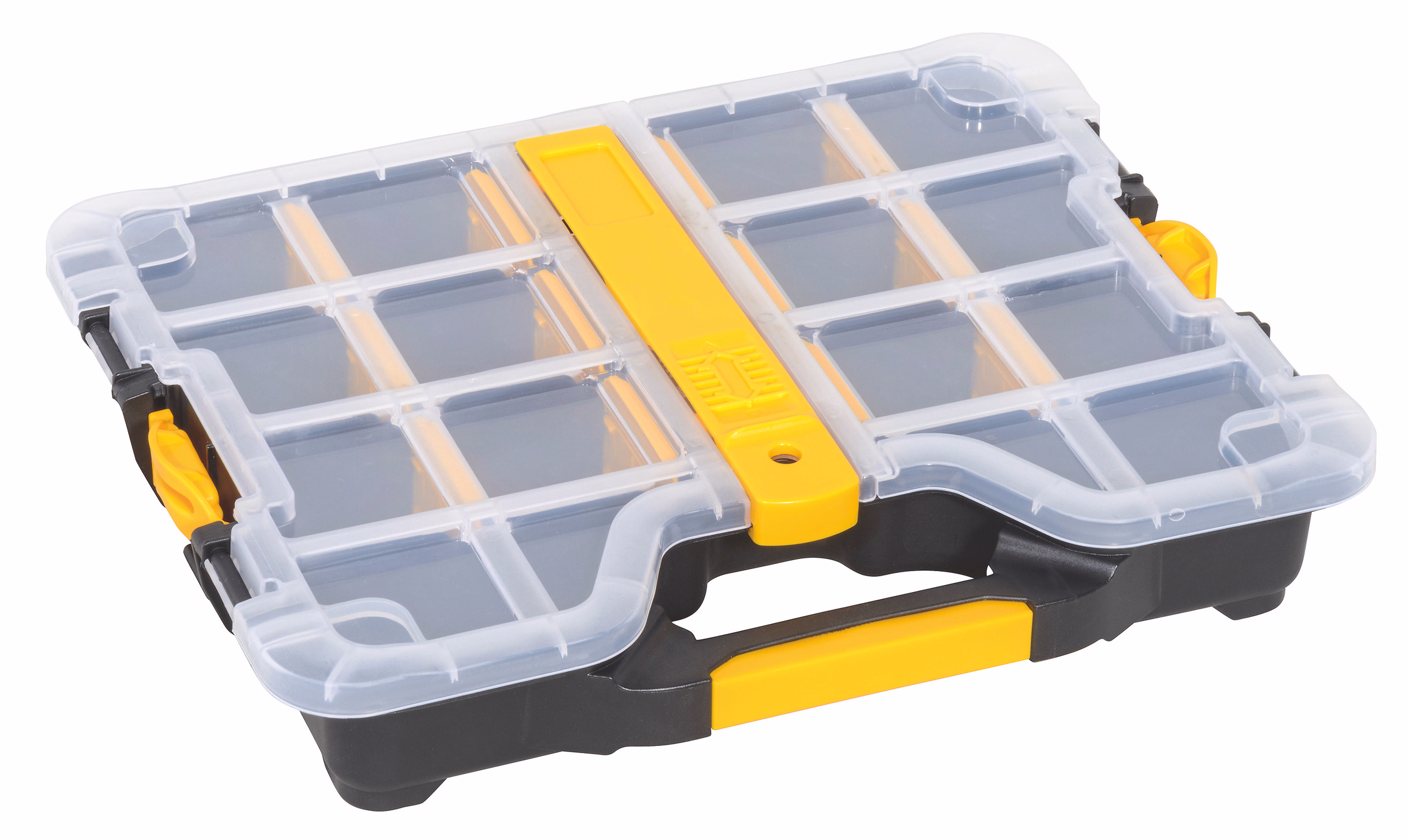 Sortimentskasten, flexible Facheinteilung, schwarz