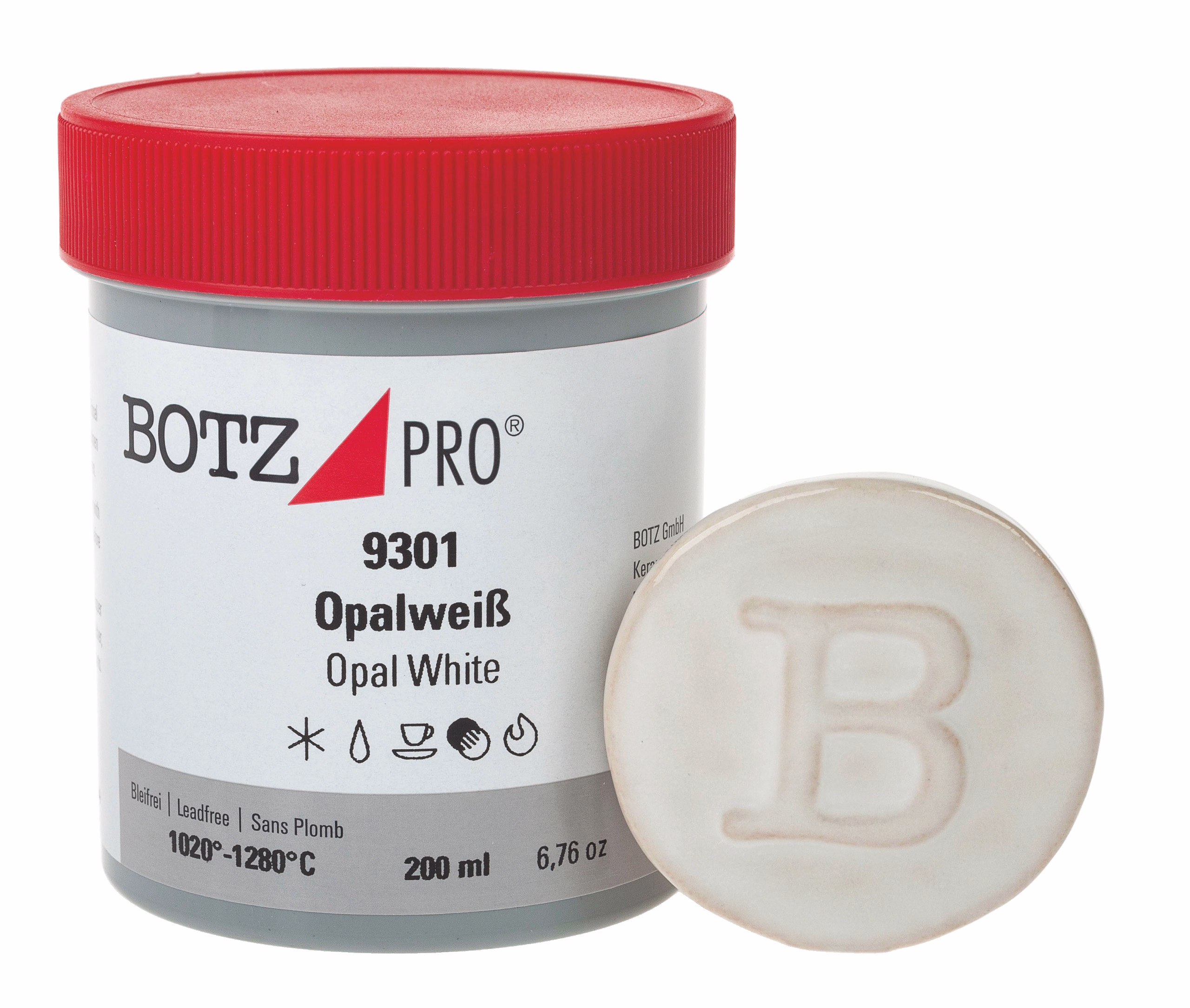 Pro-Glasur Botz, 200 ml opalweiß