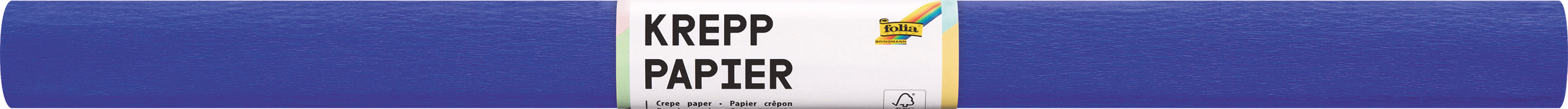 Krepppapier, brillantblau (50 x 250 cm)