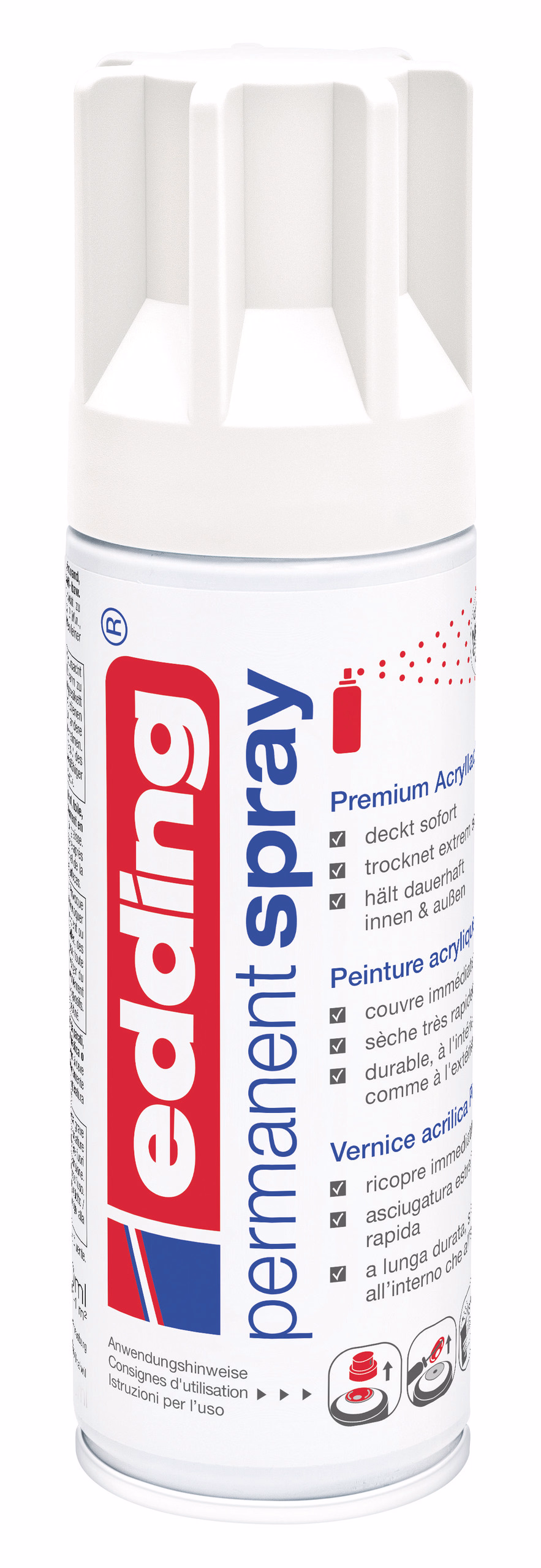 edding 5200 Vernice acrilica, 200 ml, bianco opaco