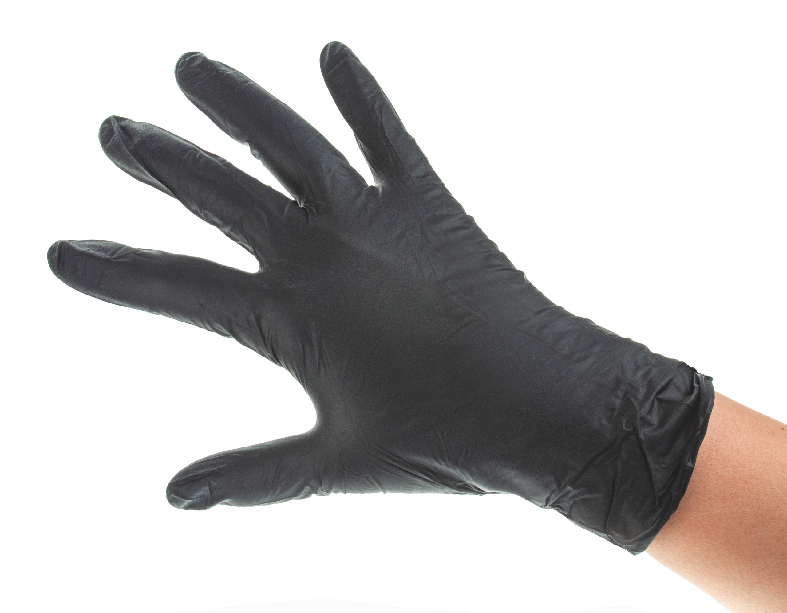 Guanti monouso in nitrile nero XL, confezione da 100 pezzi