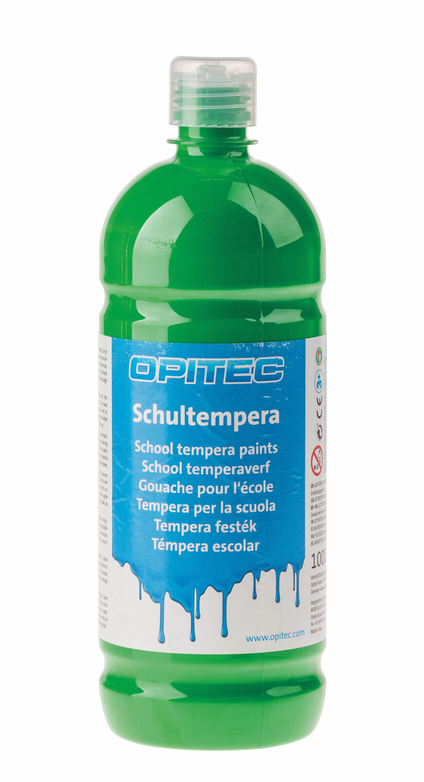 OPITEC Schulmalfarbe, 1000 ml hellgrün