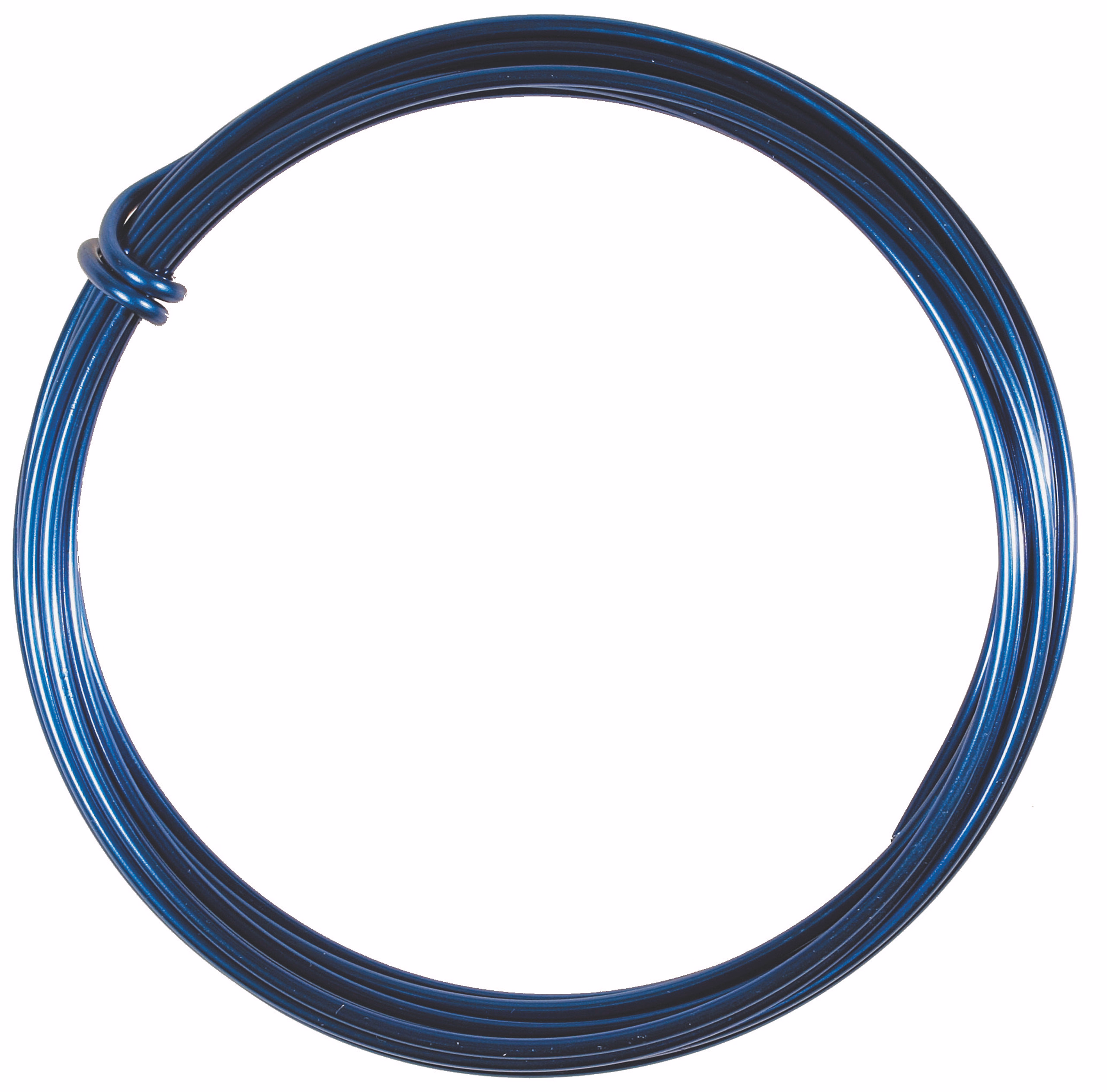 Fil d'aluminium (2,0 mm), 3 m bleu