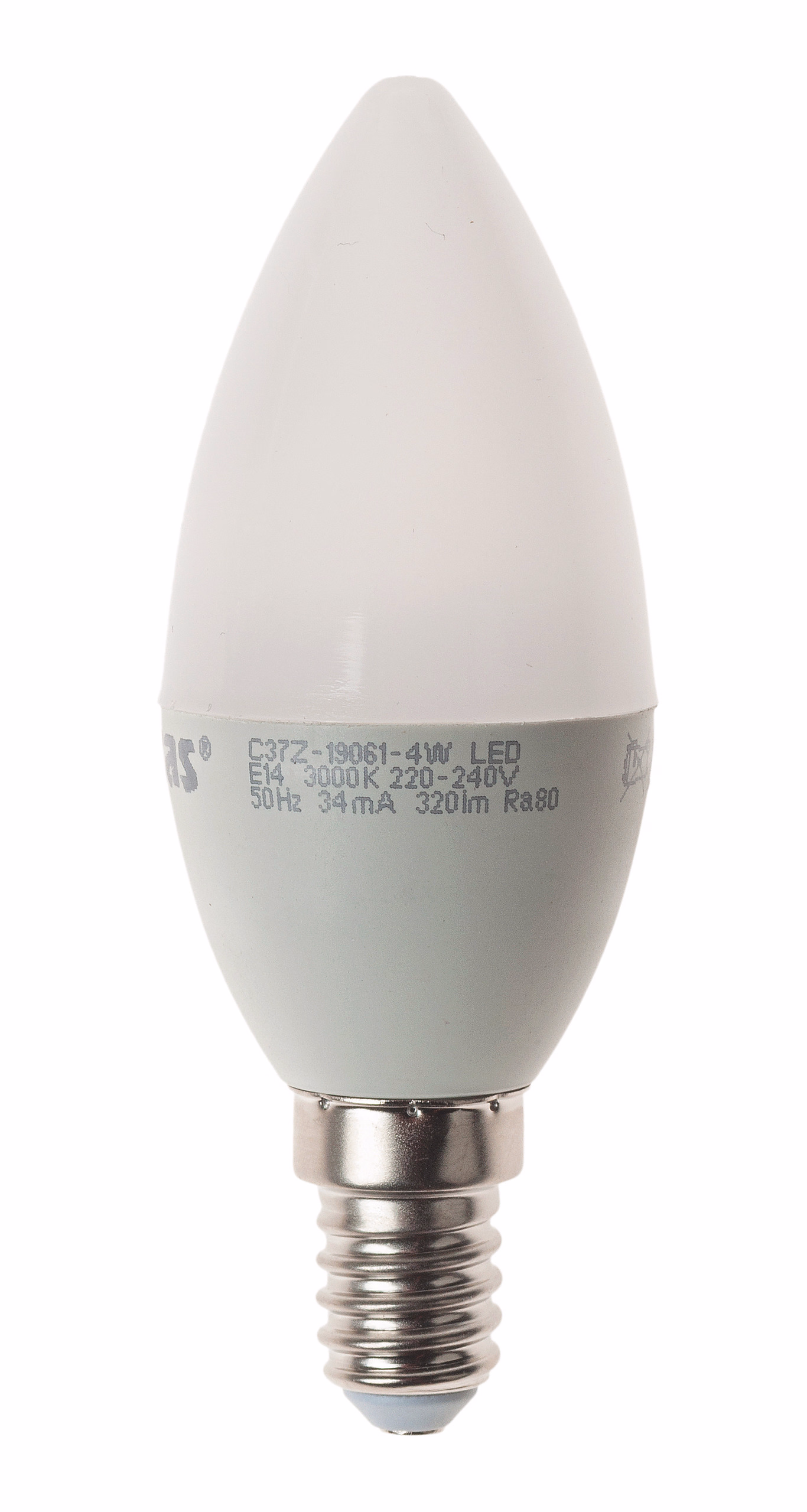 LED-lamp 2,5W/160 Lumen, E14 peertjesvorm
