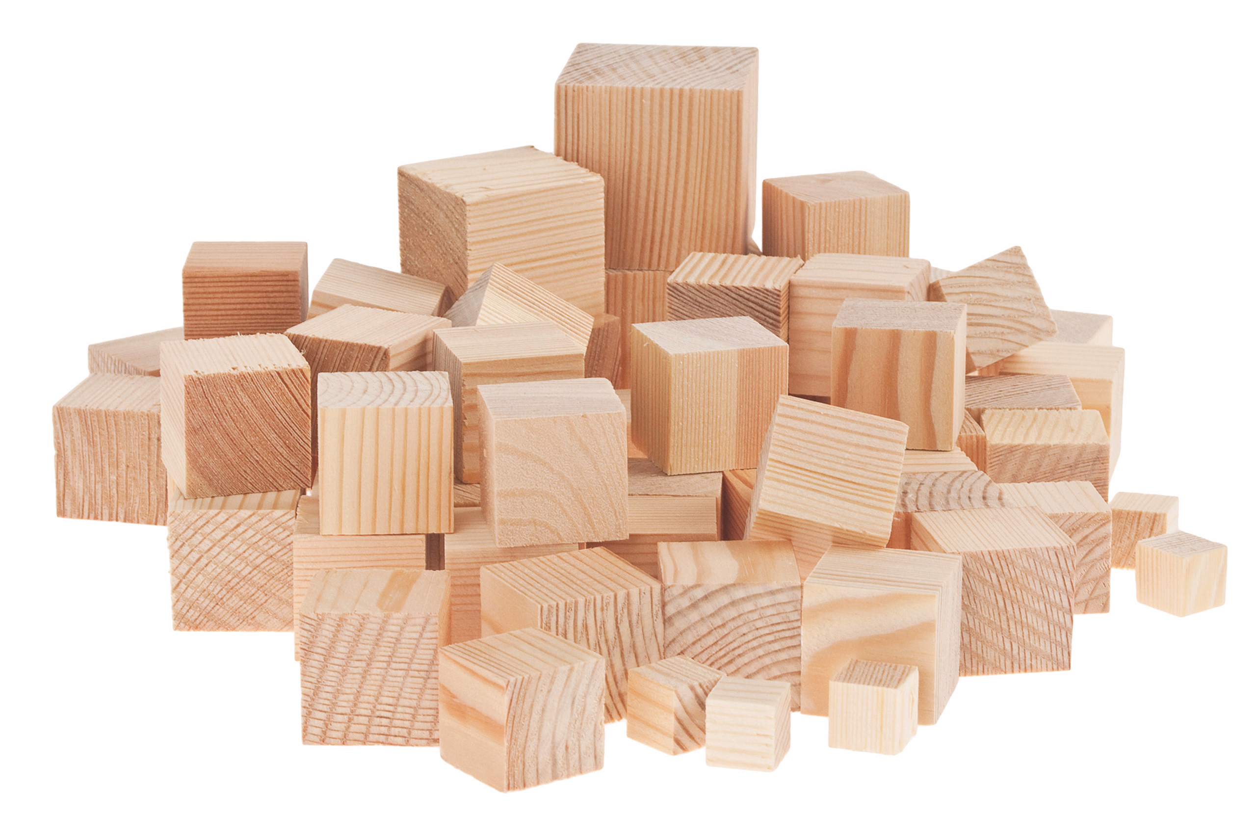 Houten blokken mix (1000 g) 15 - 50 mm