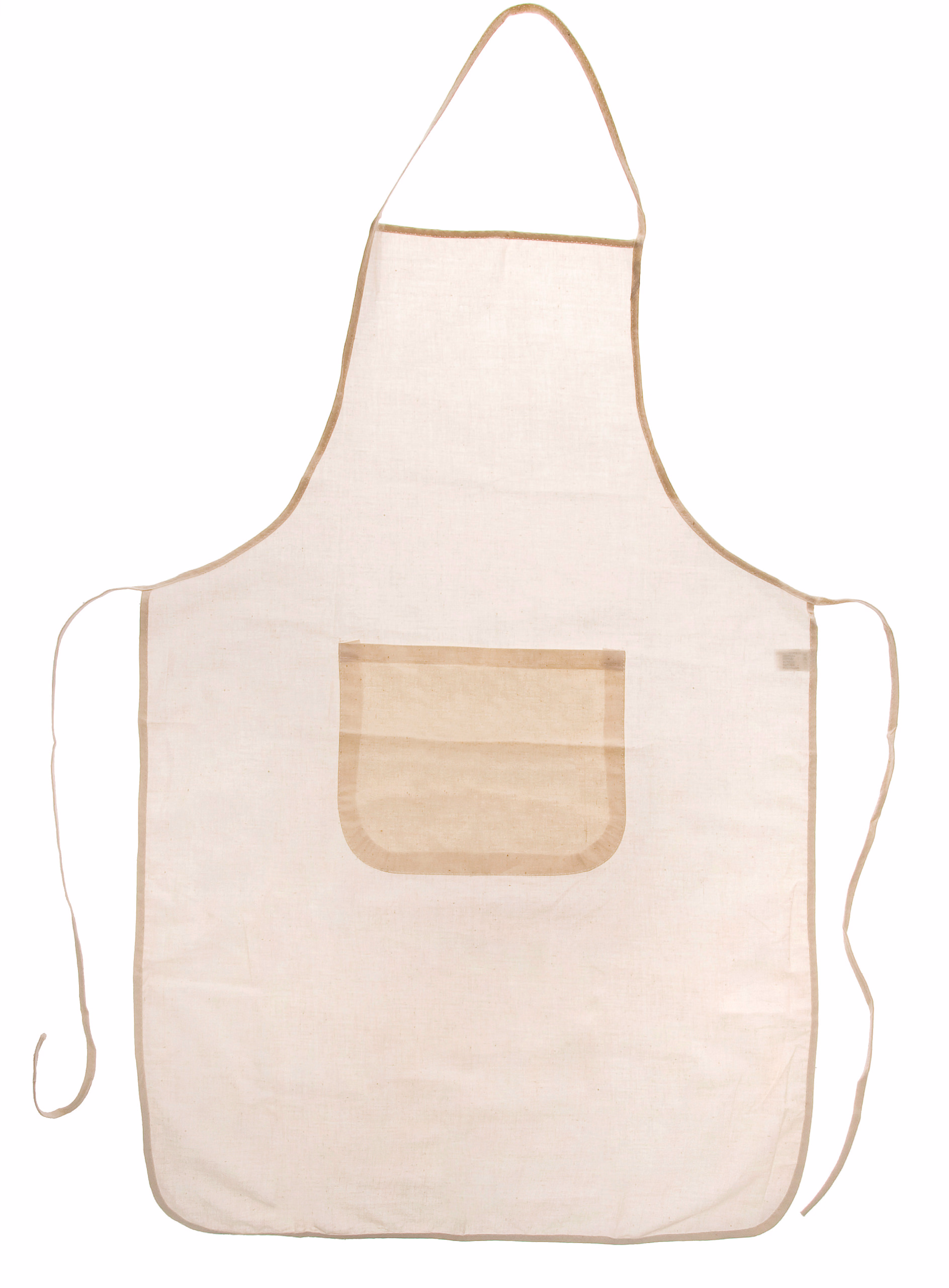 Schürze Baumwolle, natur groß (60 x 90 cm)