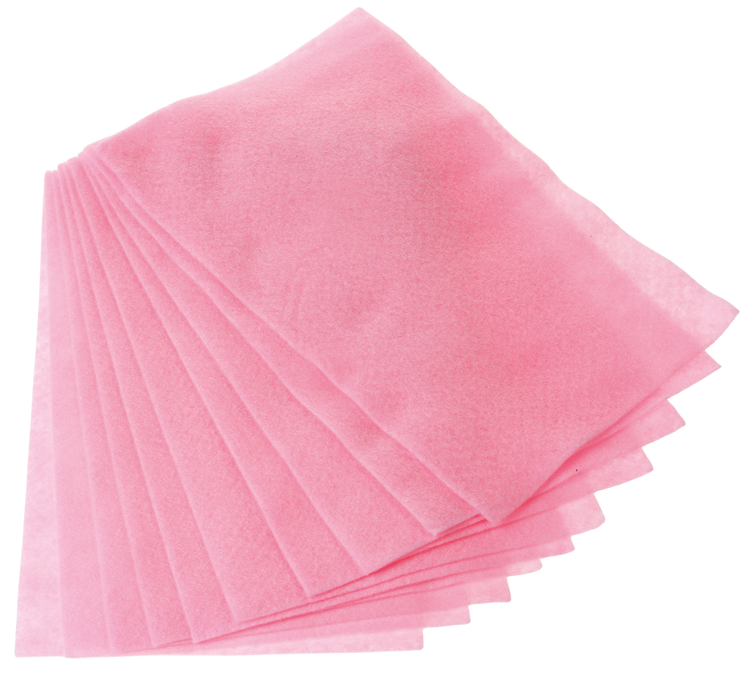Knutselvilt (20 x 30 cm) roze, 10 stuks