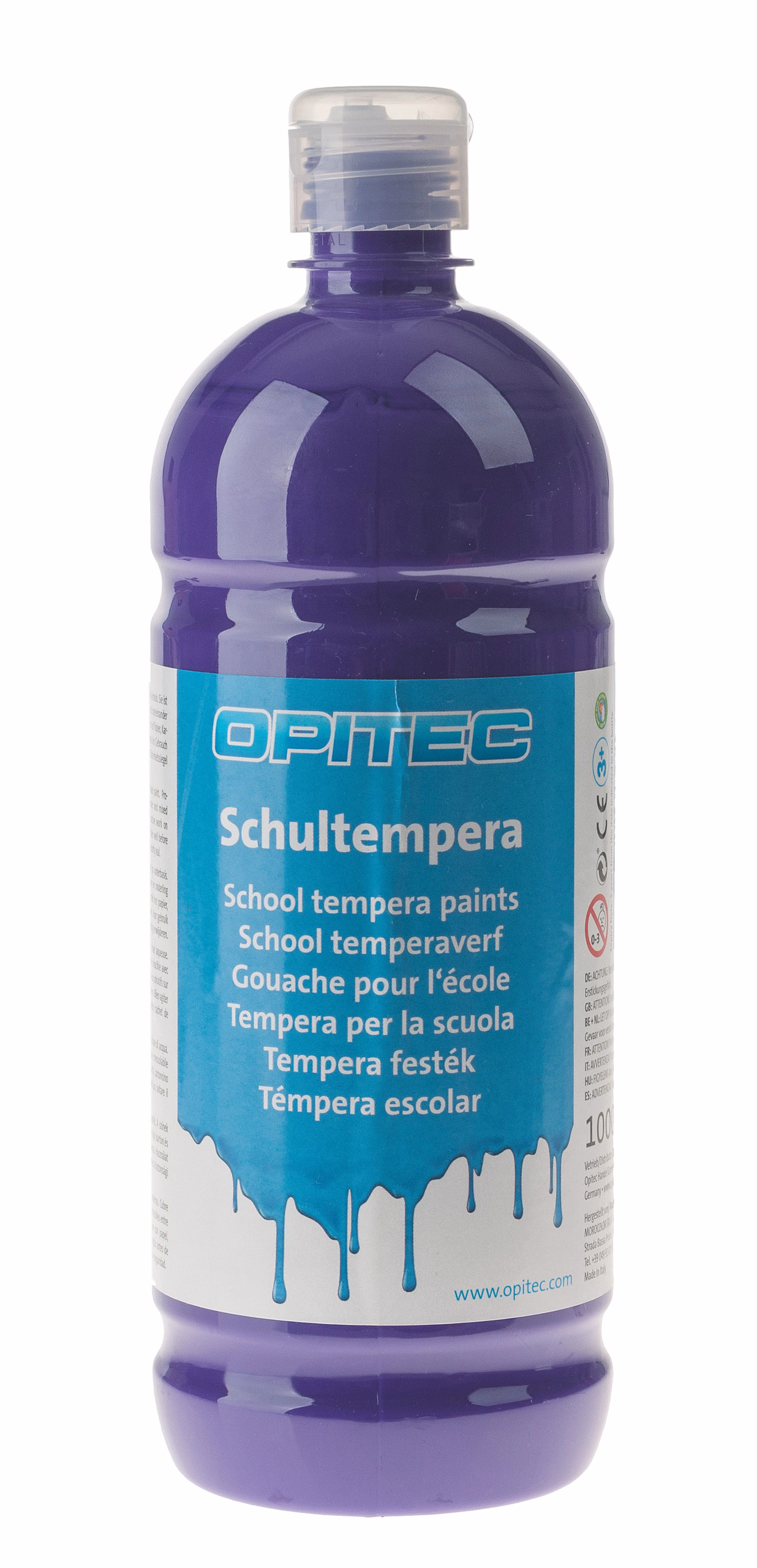 OPITEC Schulmalfarbe, 1000 ml violett