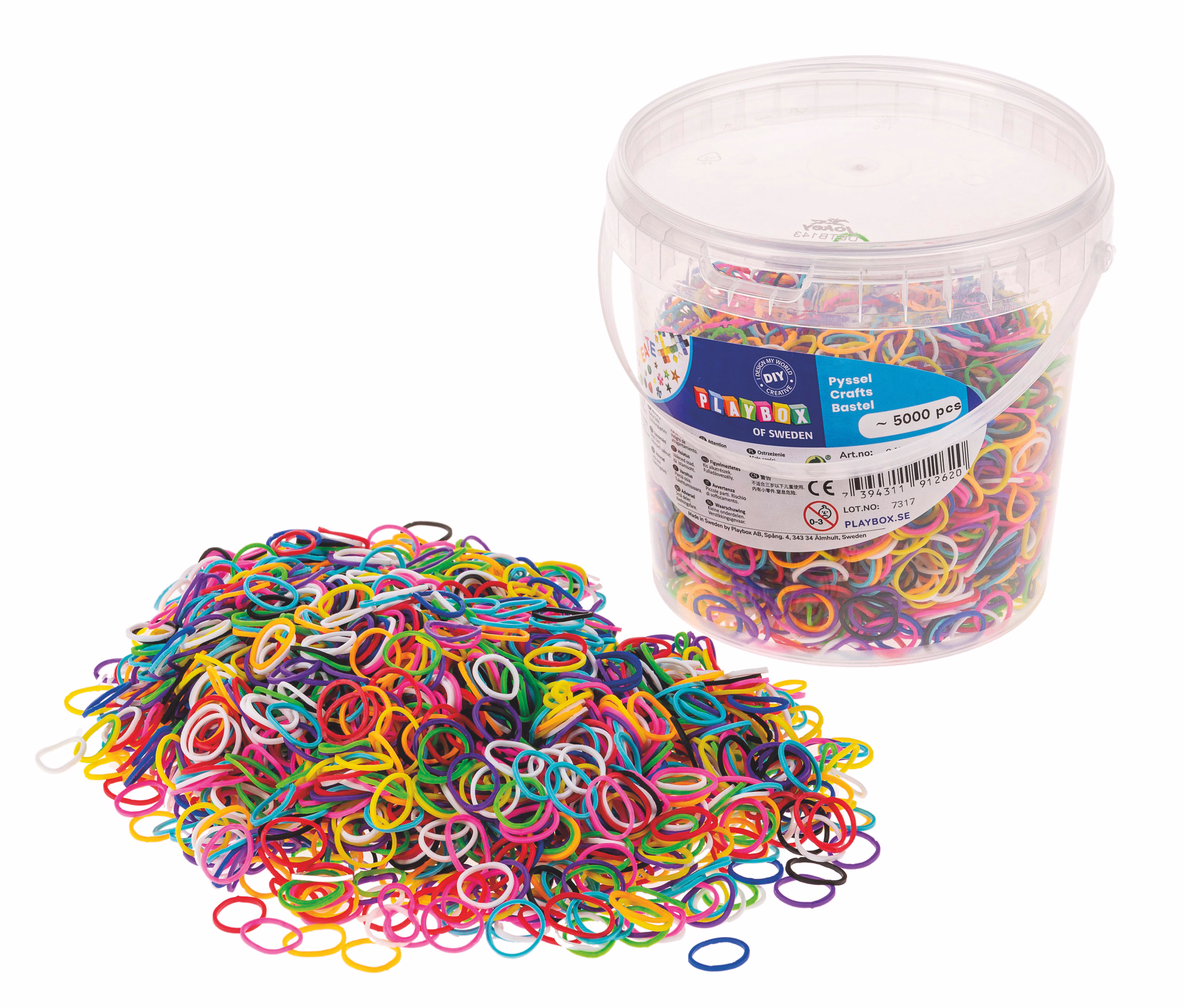 Fancy Loops, 5000 Stück farbig sortiert