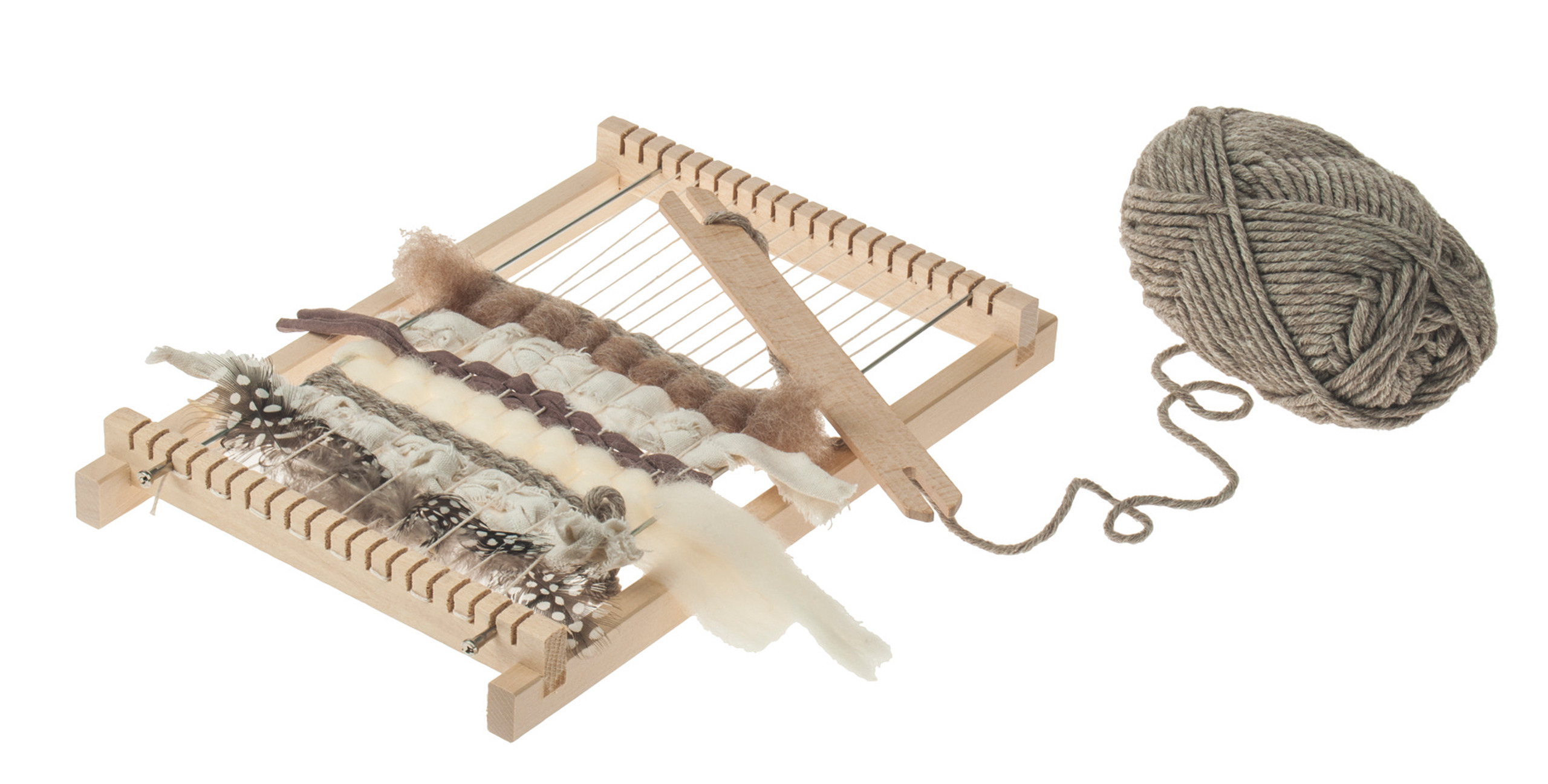 Kit Telaio Per Tessitura Per Bambini: Telaio In Legno, Artigianato Tessile