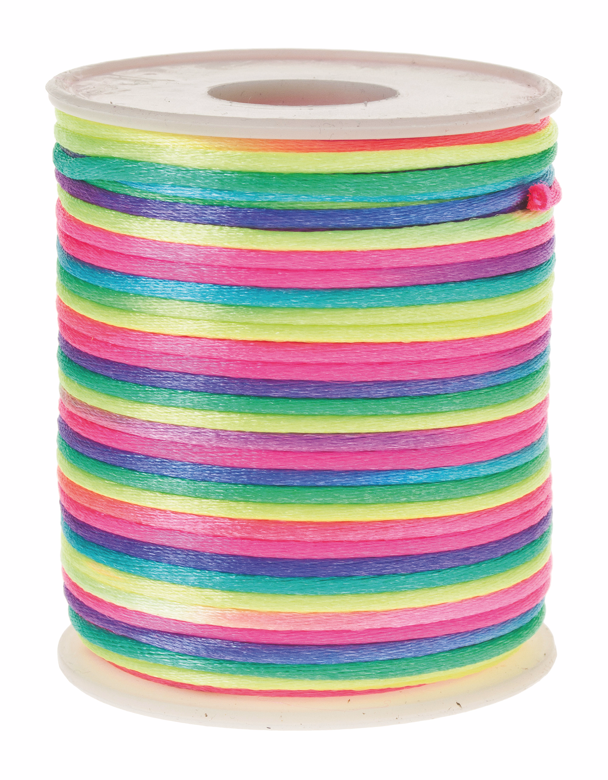 Nylon koord, ø 2 mm, rol 50 m, regenboogkleuren