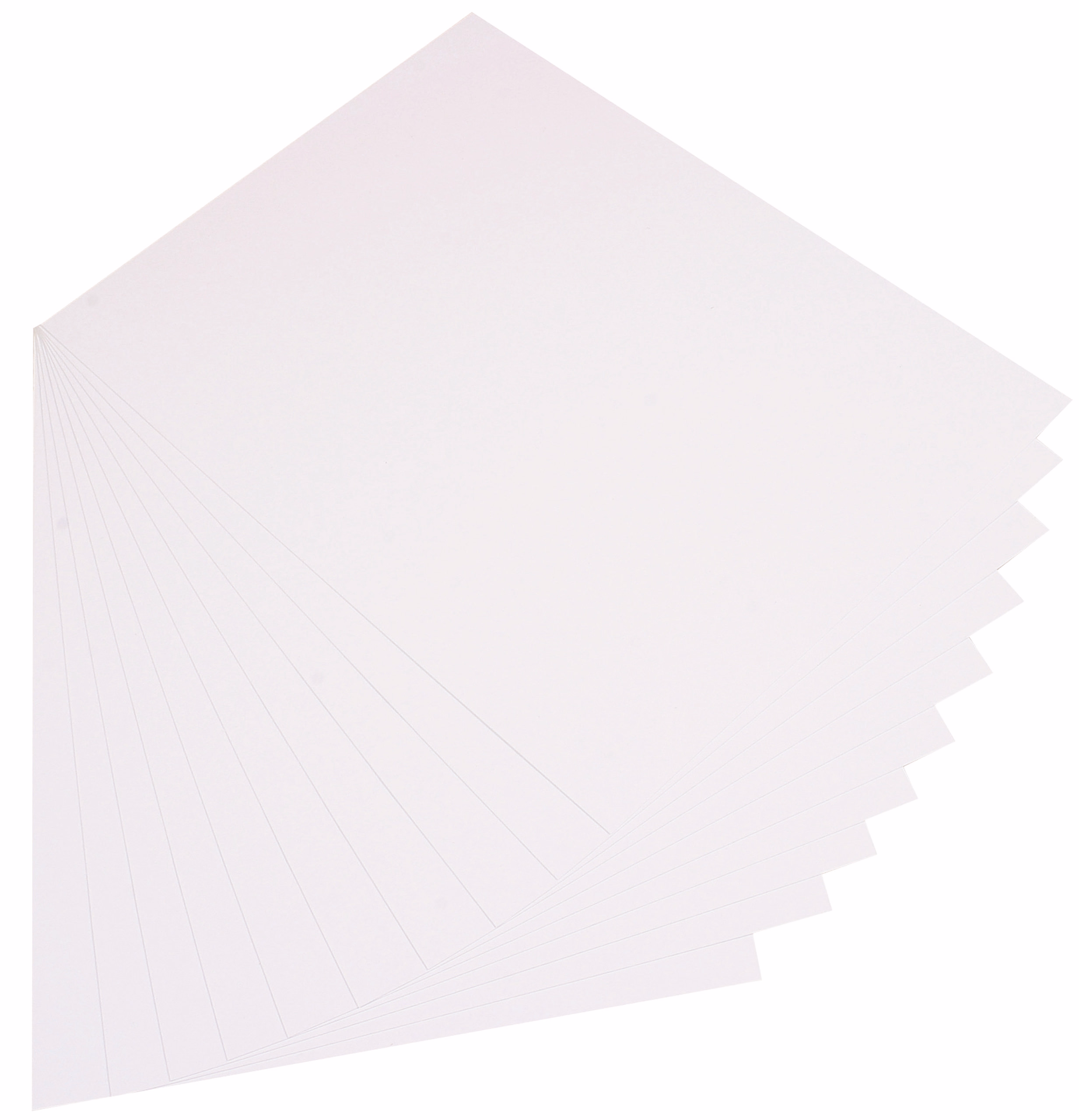 Tonpapier, 10 Bogen weiß (50 x 70 cm)
