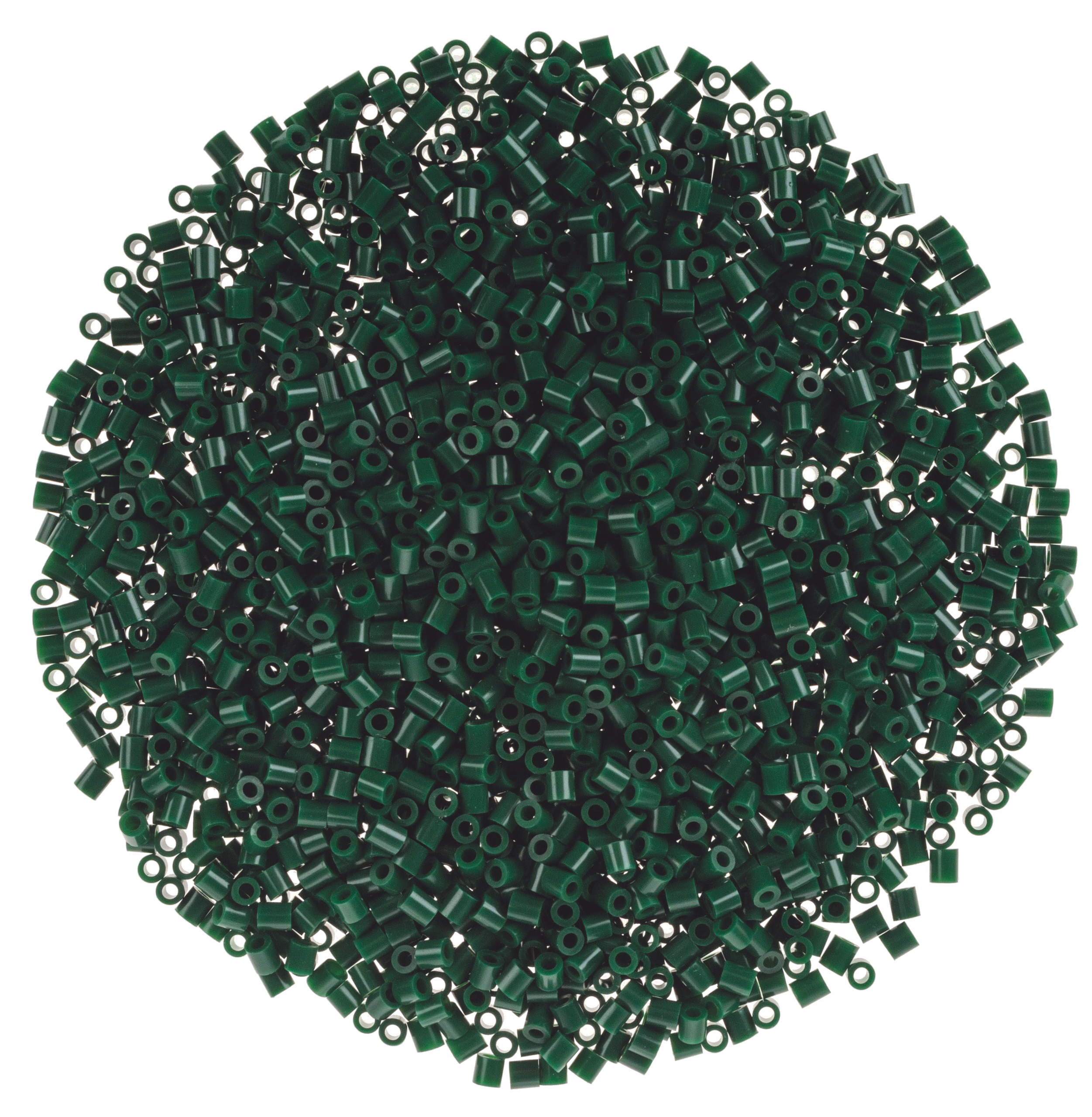 Cuentas para planchar verde oscuro, 6.000 ud.