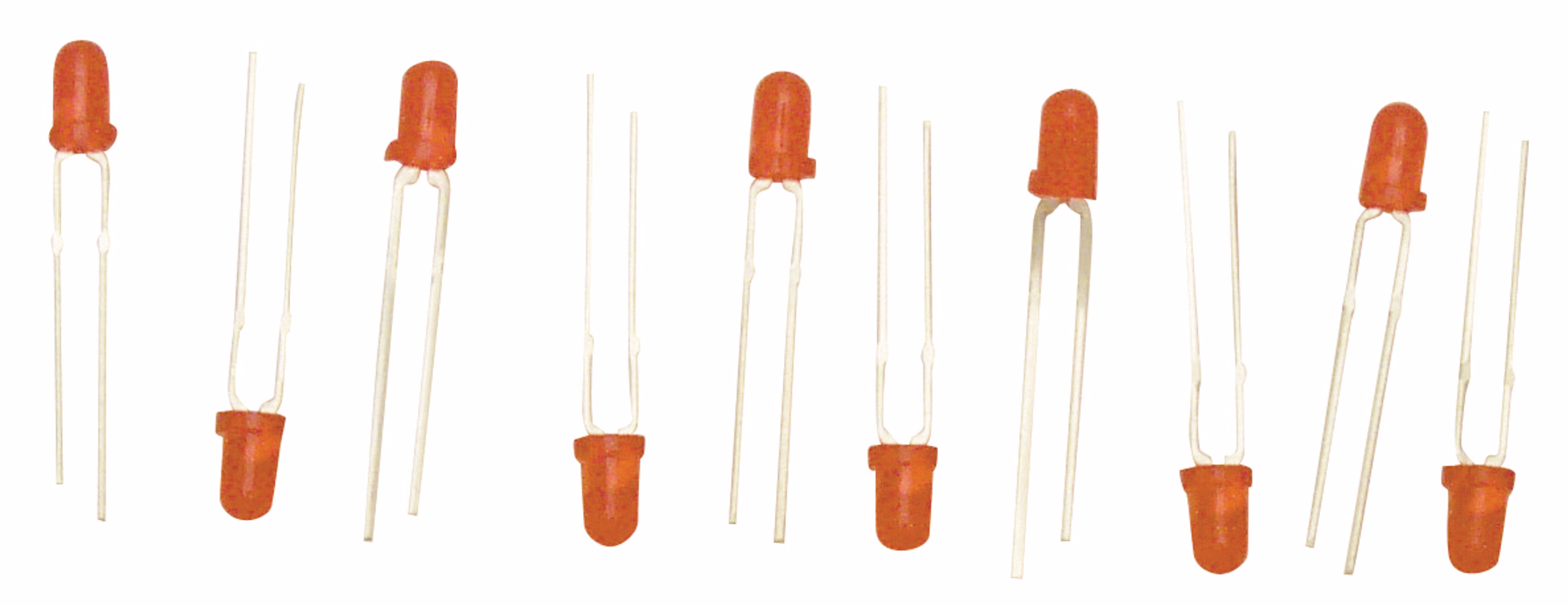 Lichtdiodes (3 mm) rood, 10 stuks