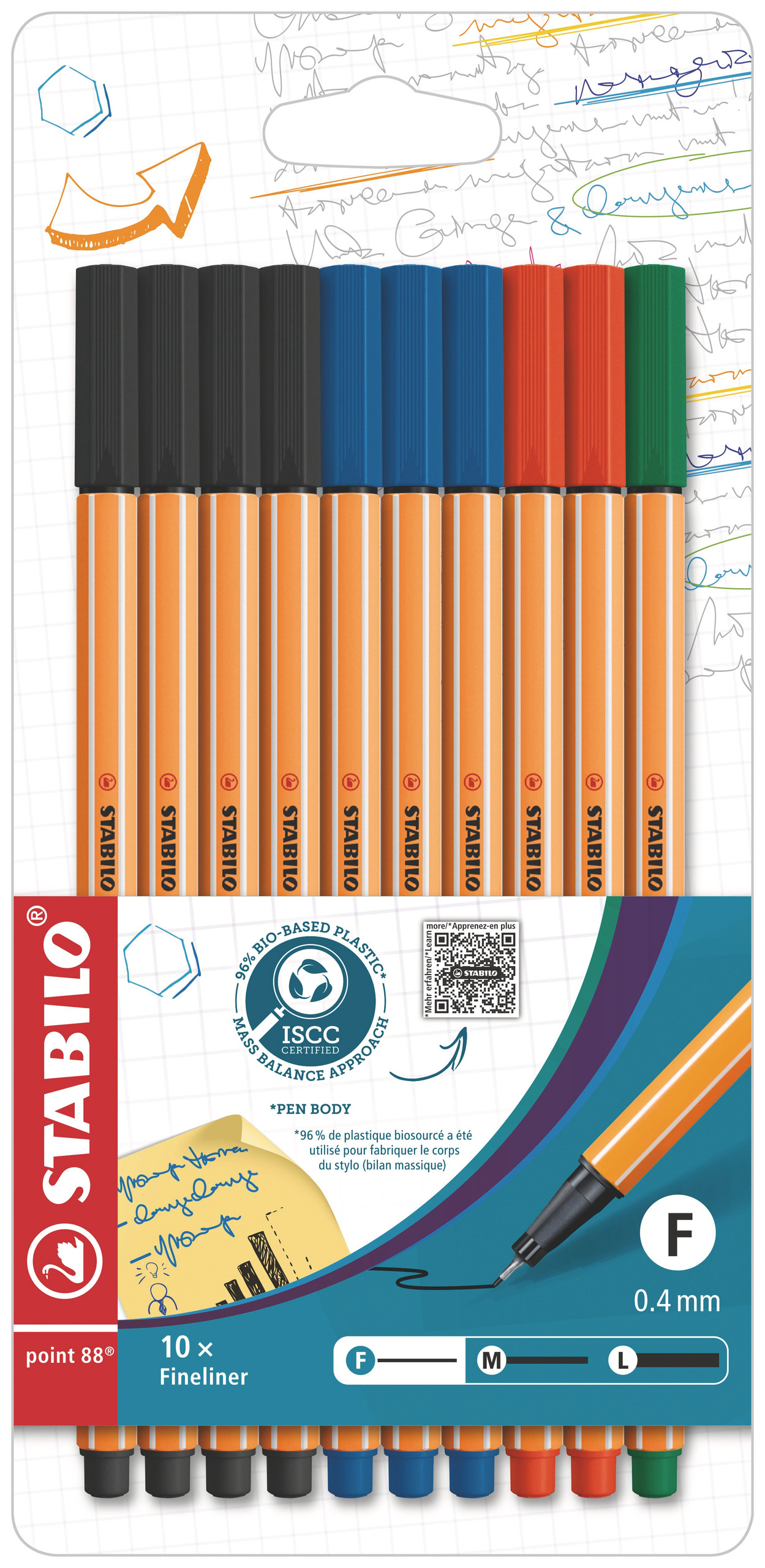 STABILO® Point 88® Stylos feutre - Office...