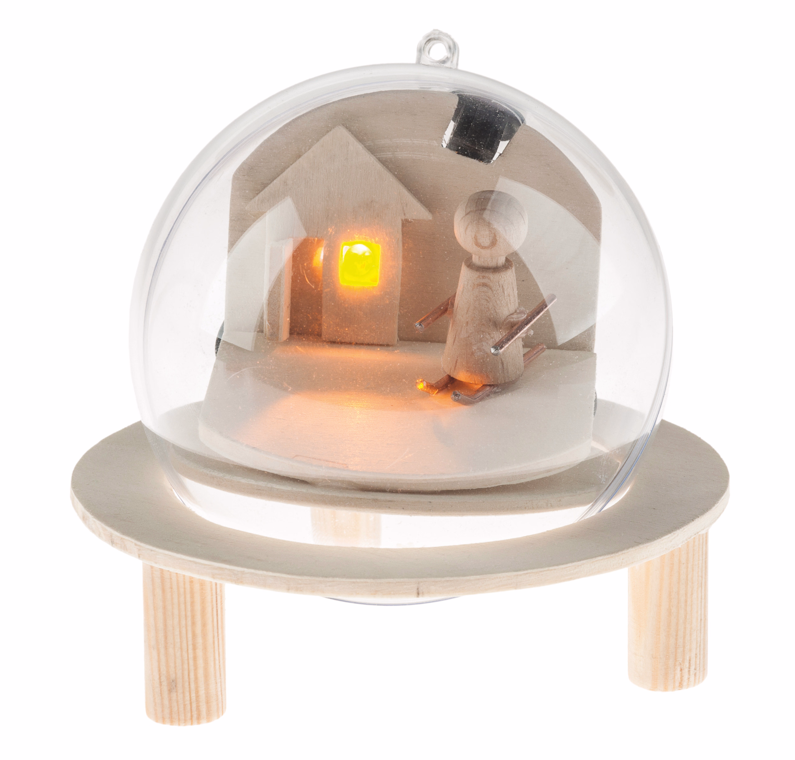 OPITEC acryl bol met candle-light