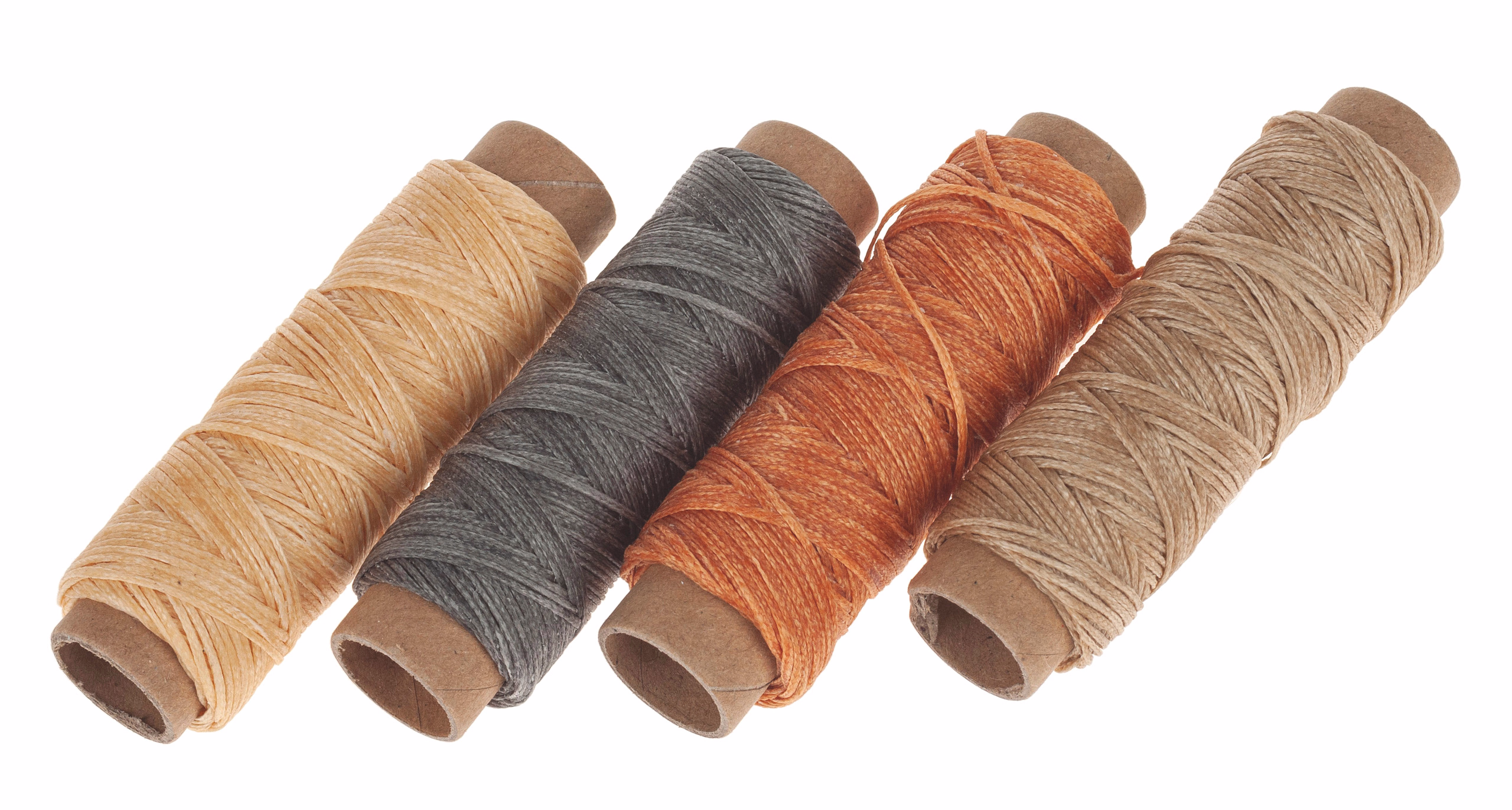 Buchbinderzwirn gewachst, 30 m Naturtöne