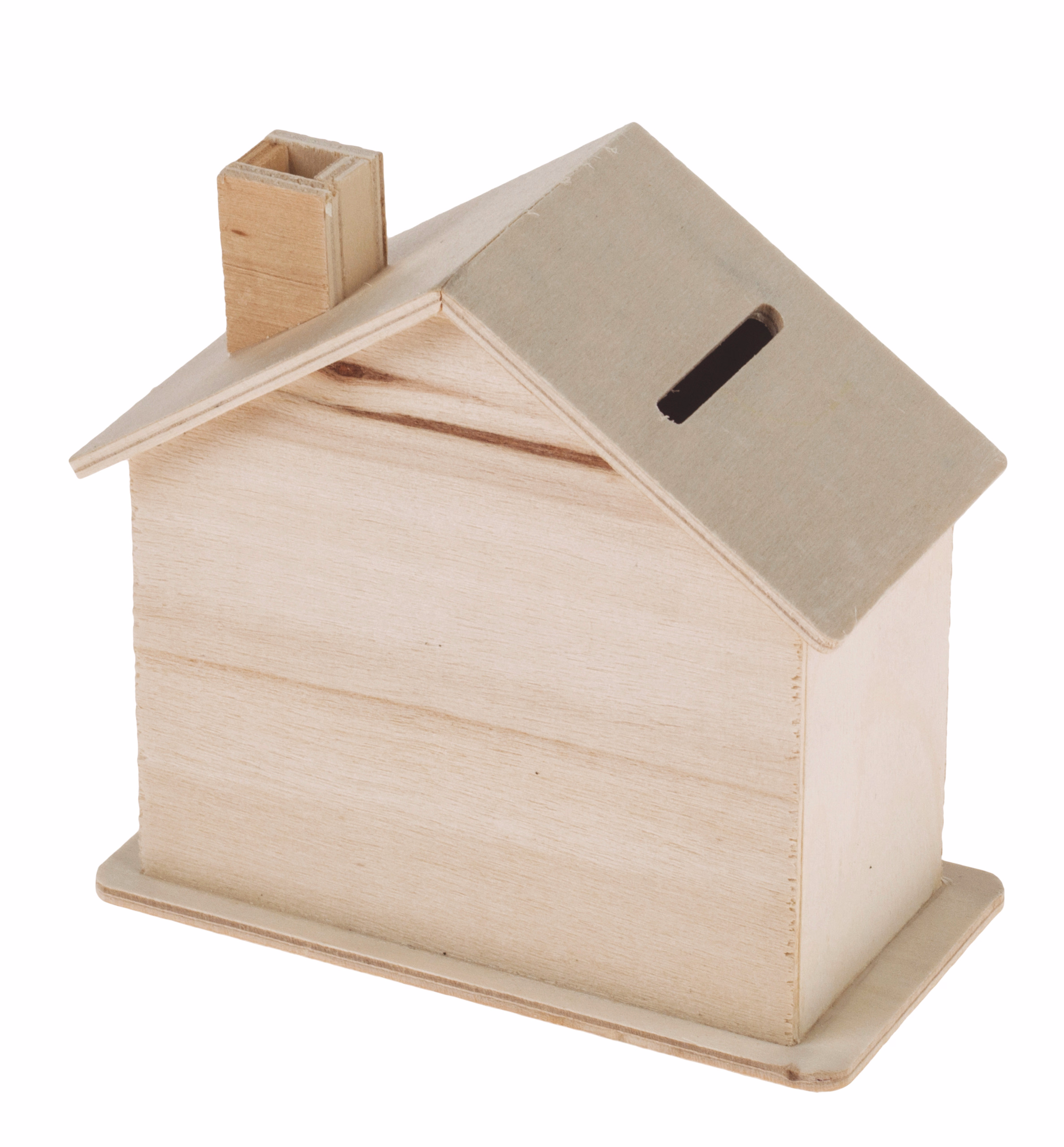 Holz-Spardose Haus (11 x 5,5 x 10 cm)