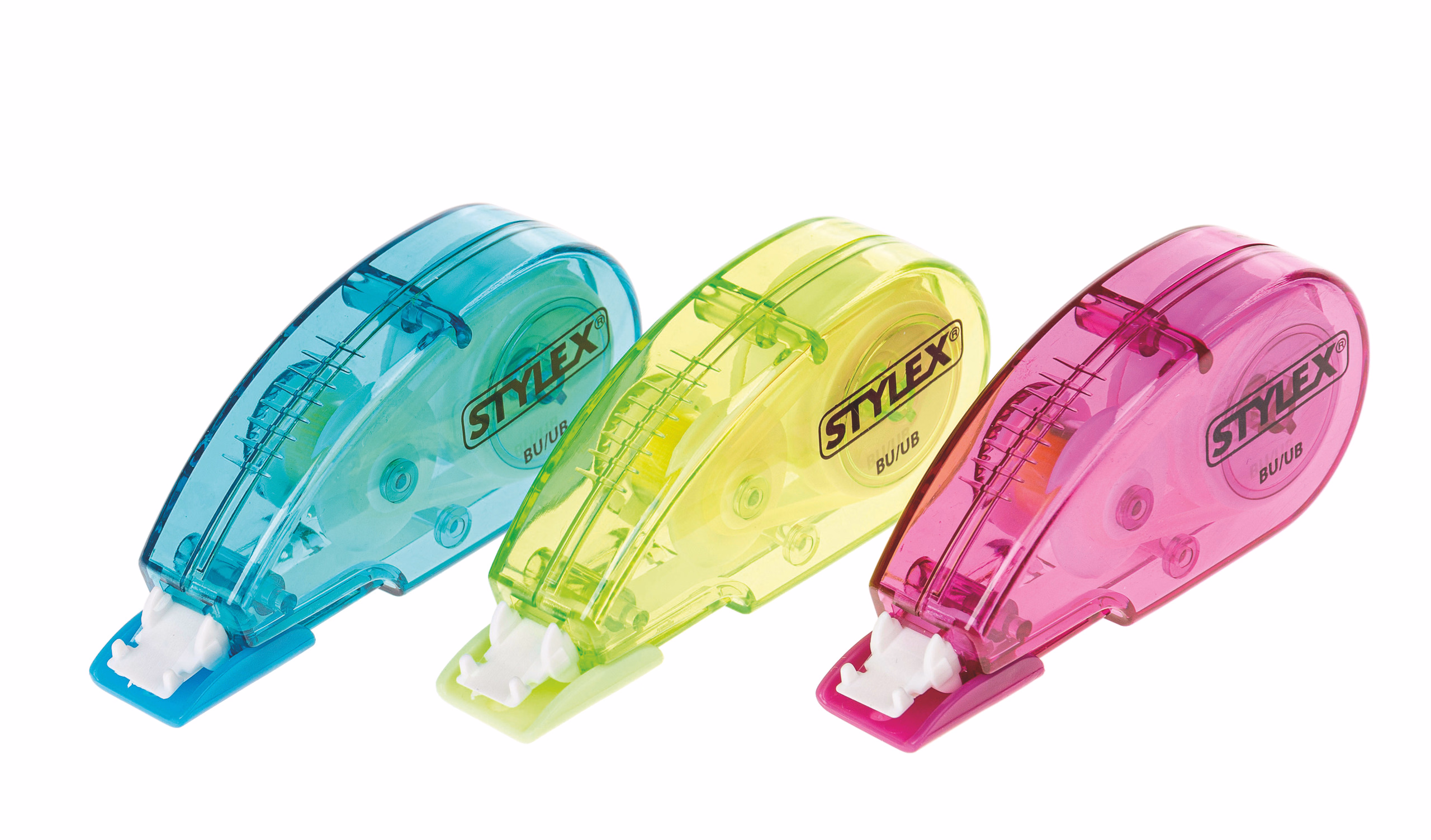 Cinta correctora STYLEX® en 3 colores surtidos