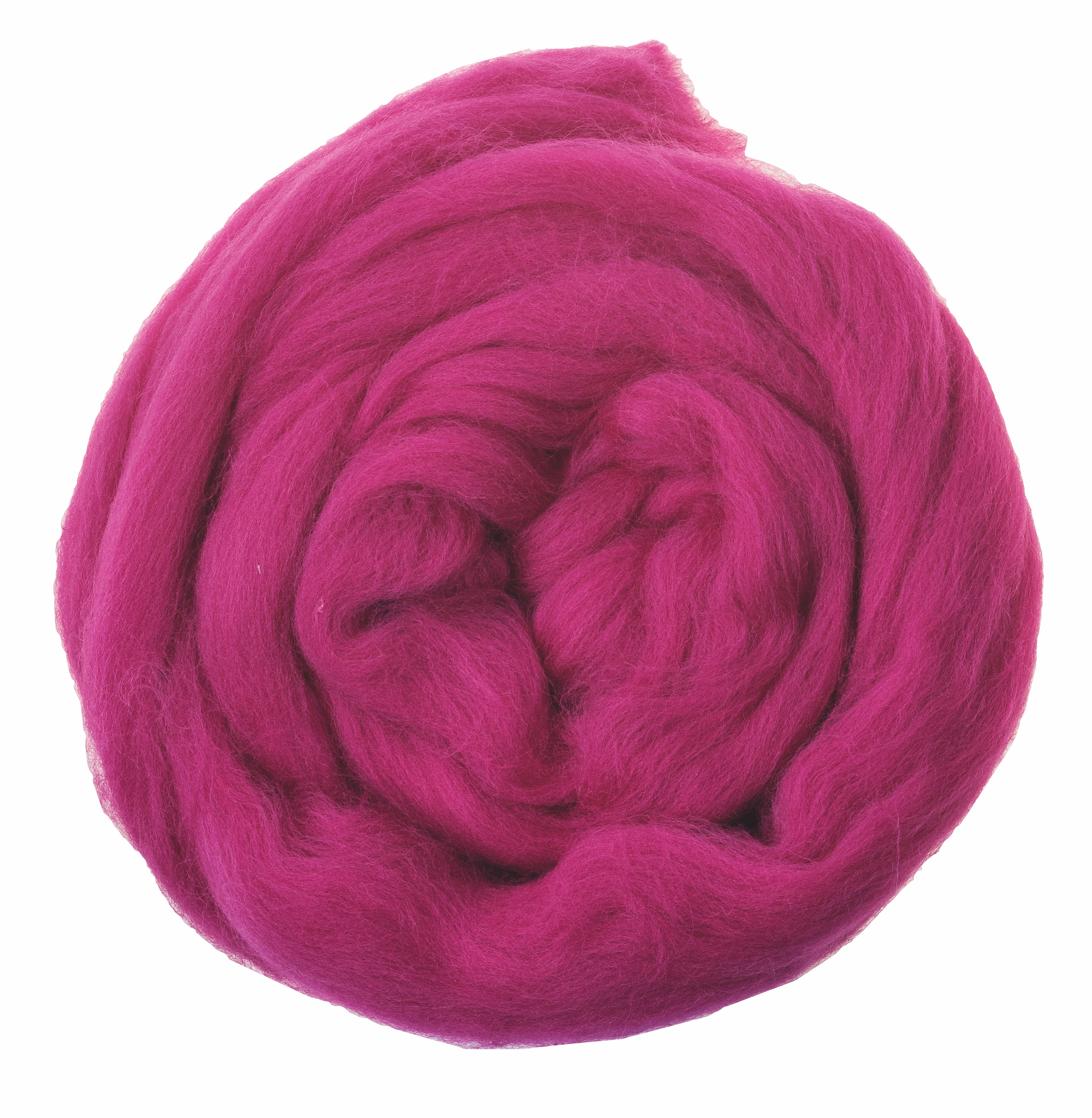 Laine de mouton cardée, Pour ..., fuchsia