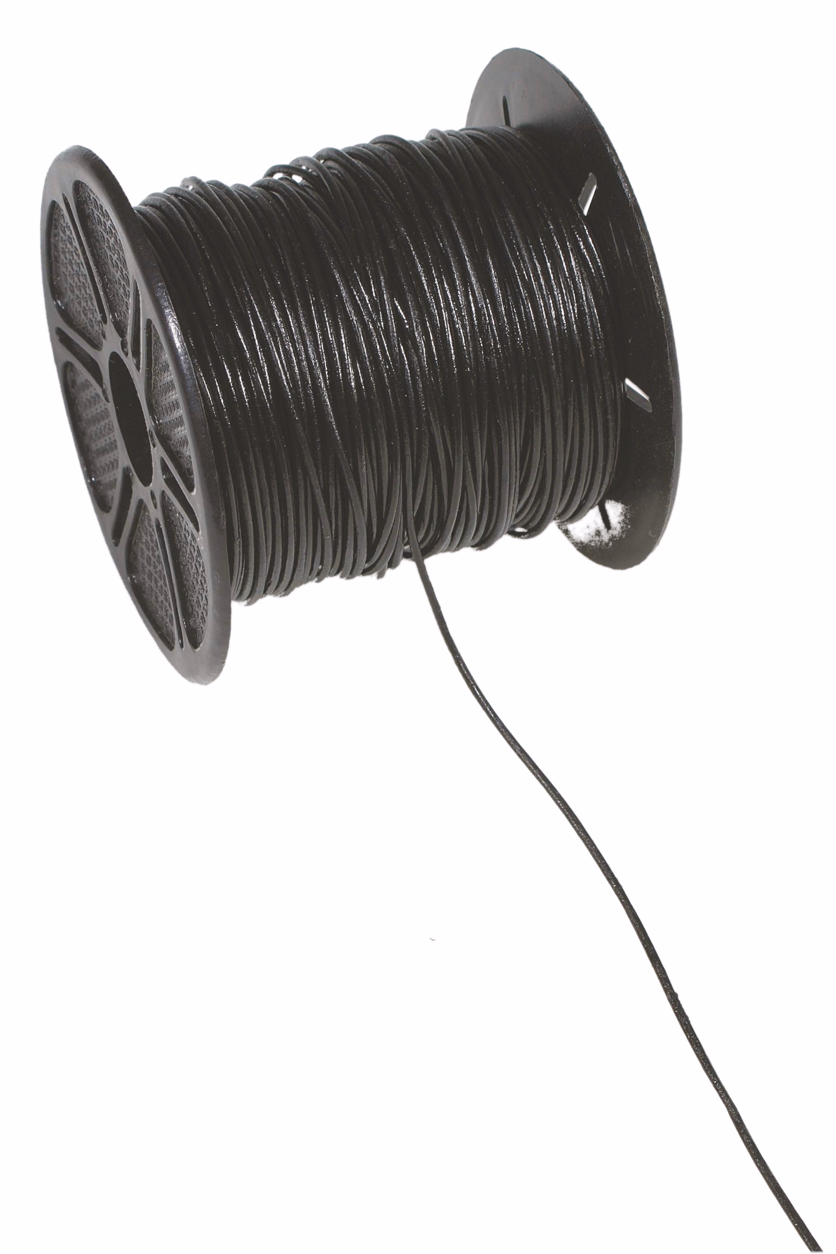 Cordón cuero, ø 1 mmx 50 m - negro
