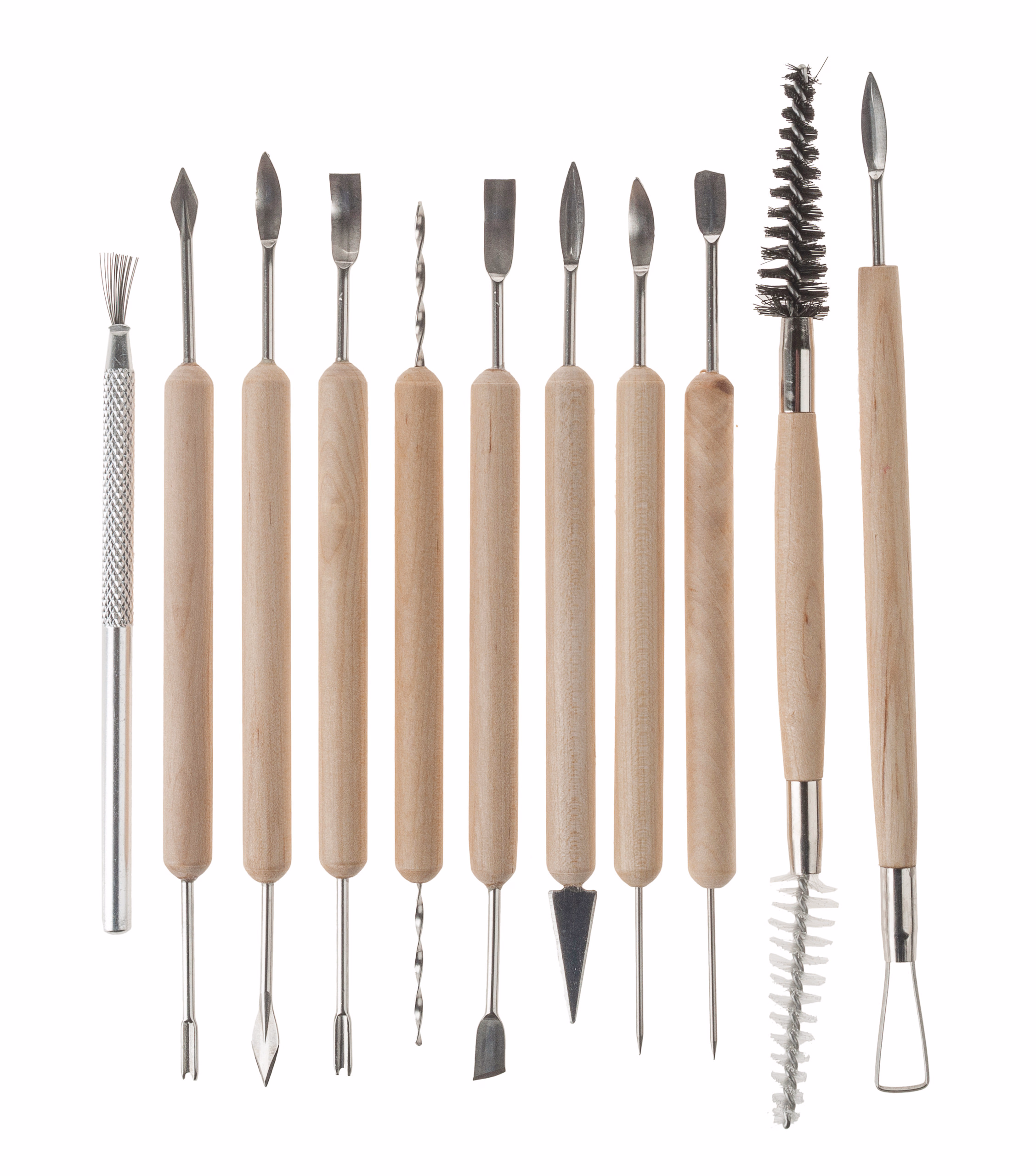 Modellier/Töpfer-Werkzeug-Set, inkl. Tasche 11-tlg