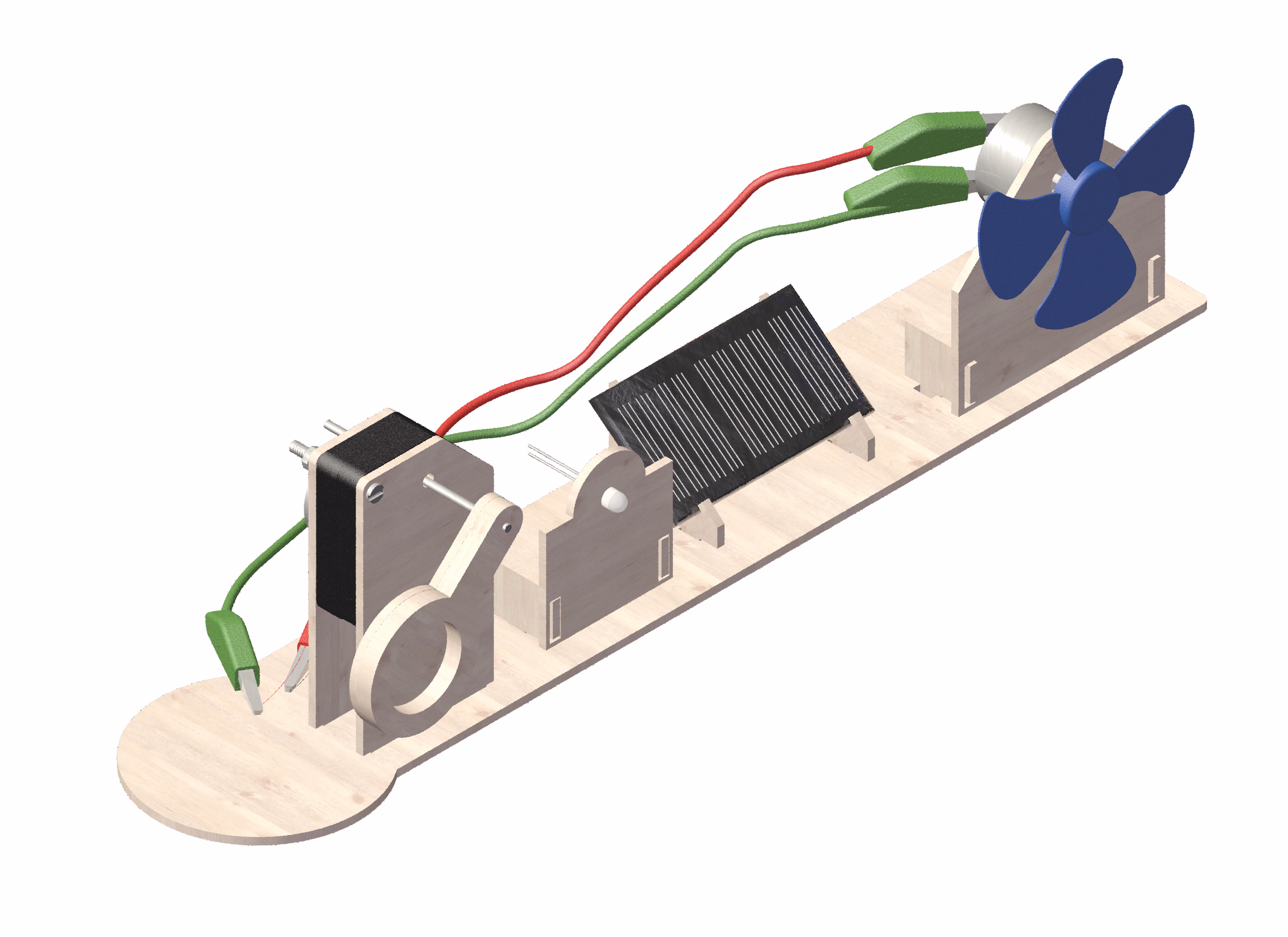 OPITEC Energiestation Solar-Wind-Wasser