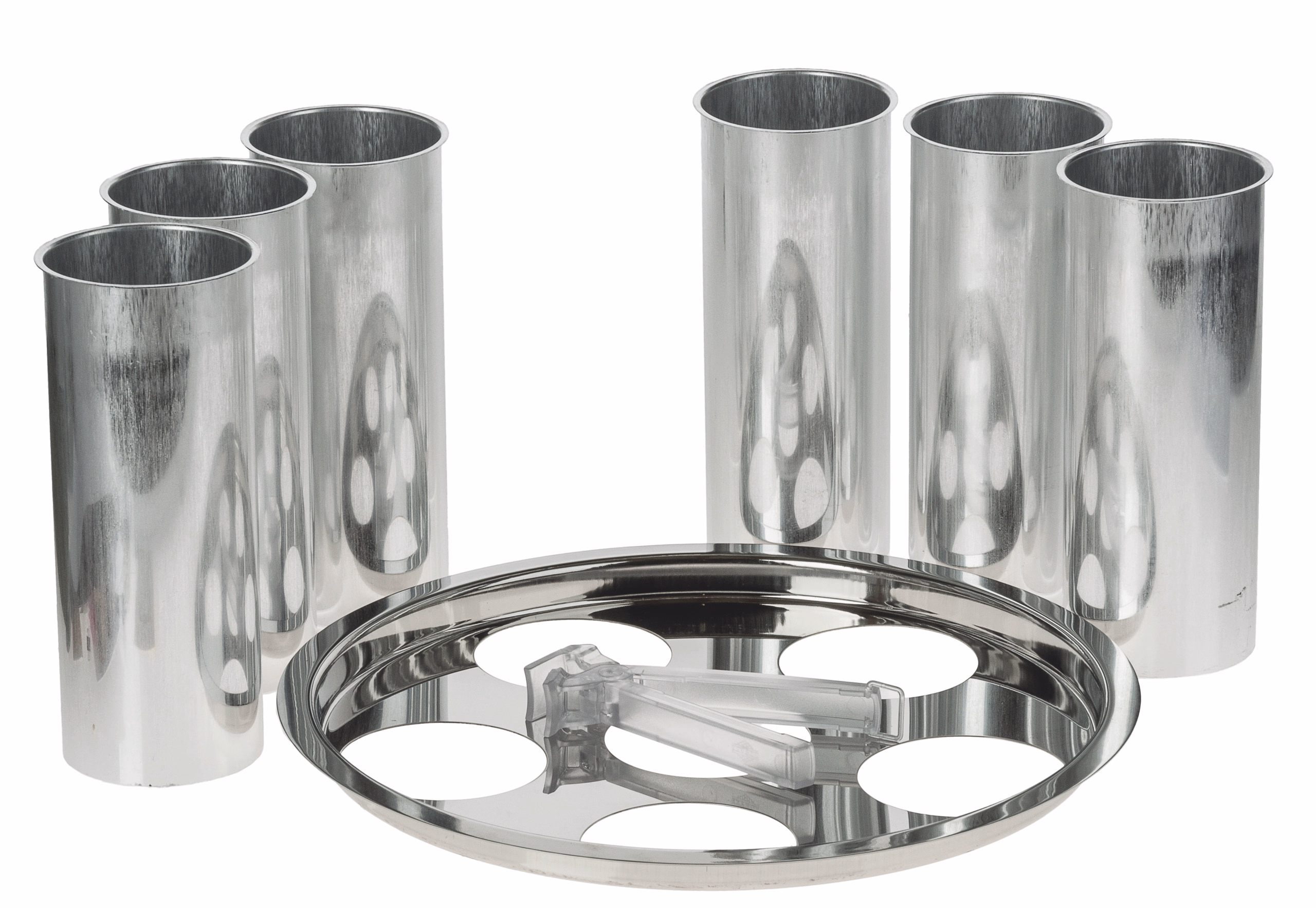 Tauchabdeckung + 6 Alu-Schmelztöpfe + Zange