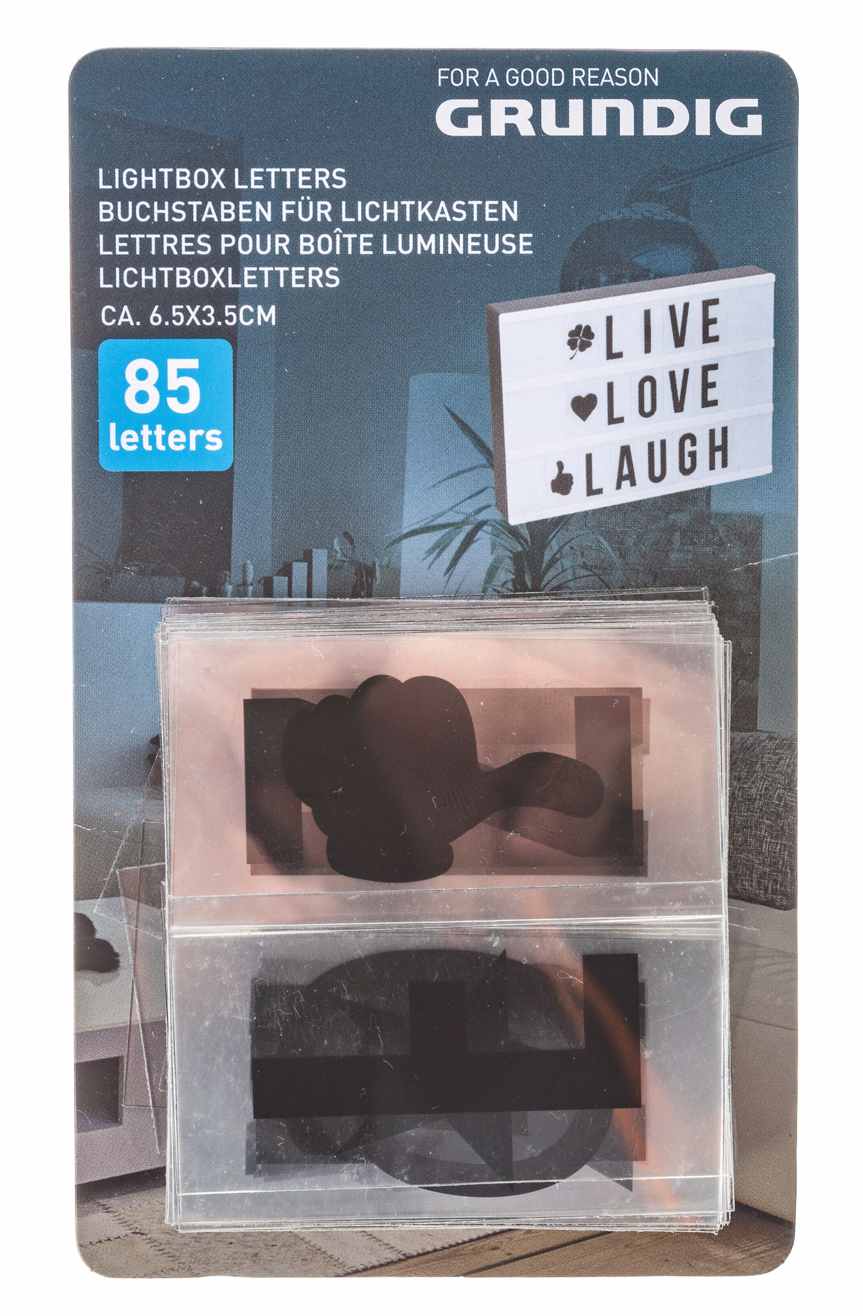 Leuchtbox-Karten, transparent/schwarz,85er-Set